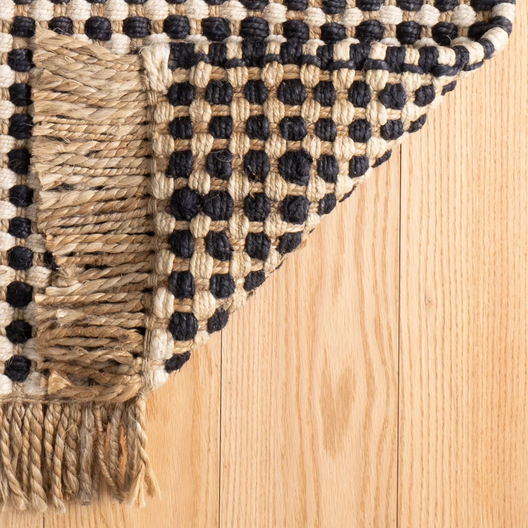 Kuba Handwoven Jute Rug | Black - Image 6