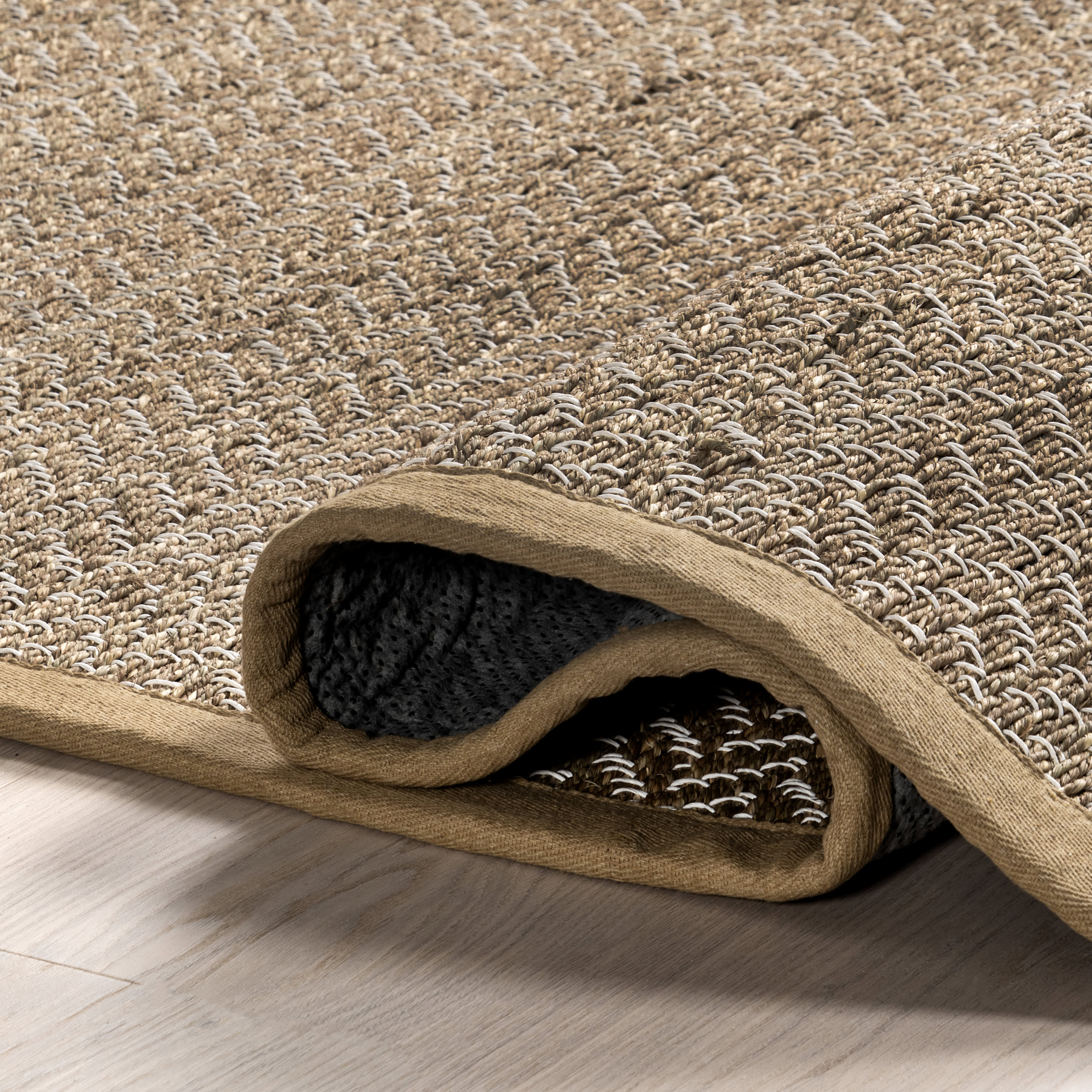 Kyoko Herringbone Seagrass Rug | Beige - Image 8