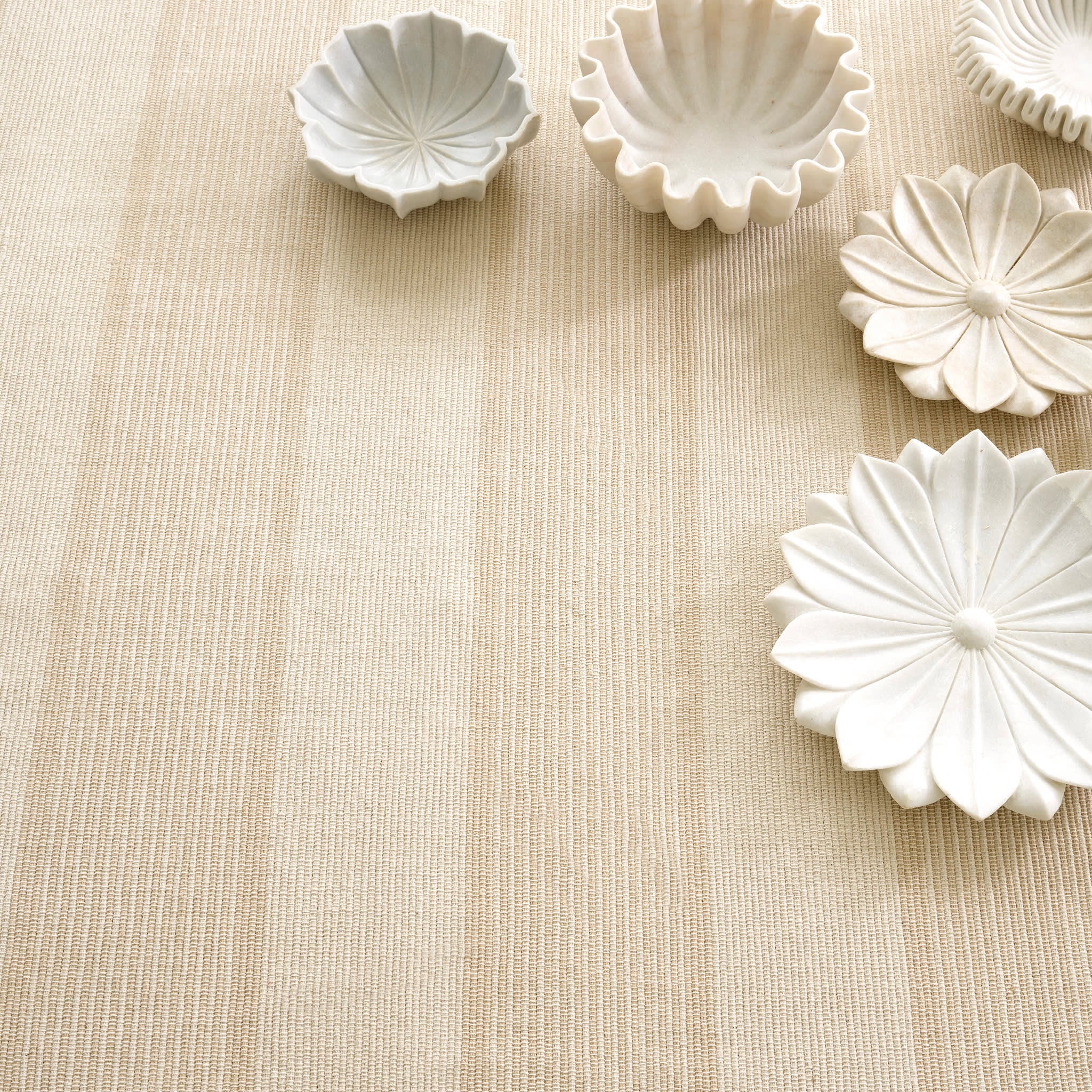 La Mirada Handwoven Cotton Rug | Wheat - Image 3
