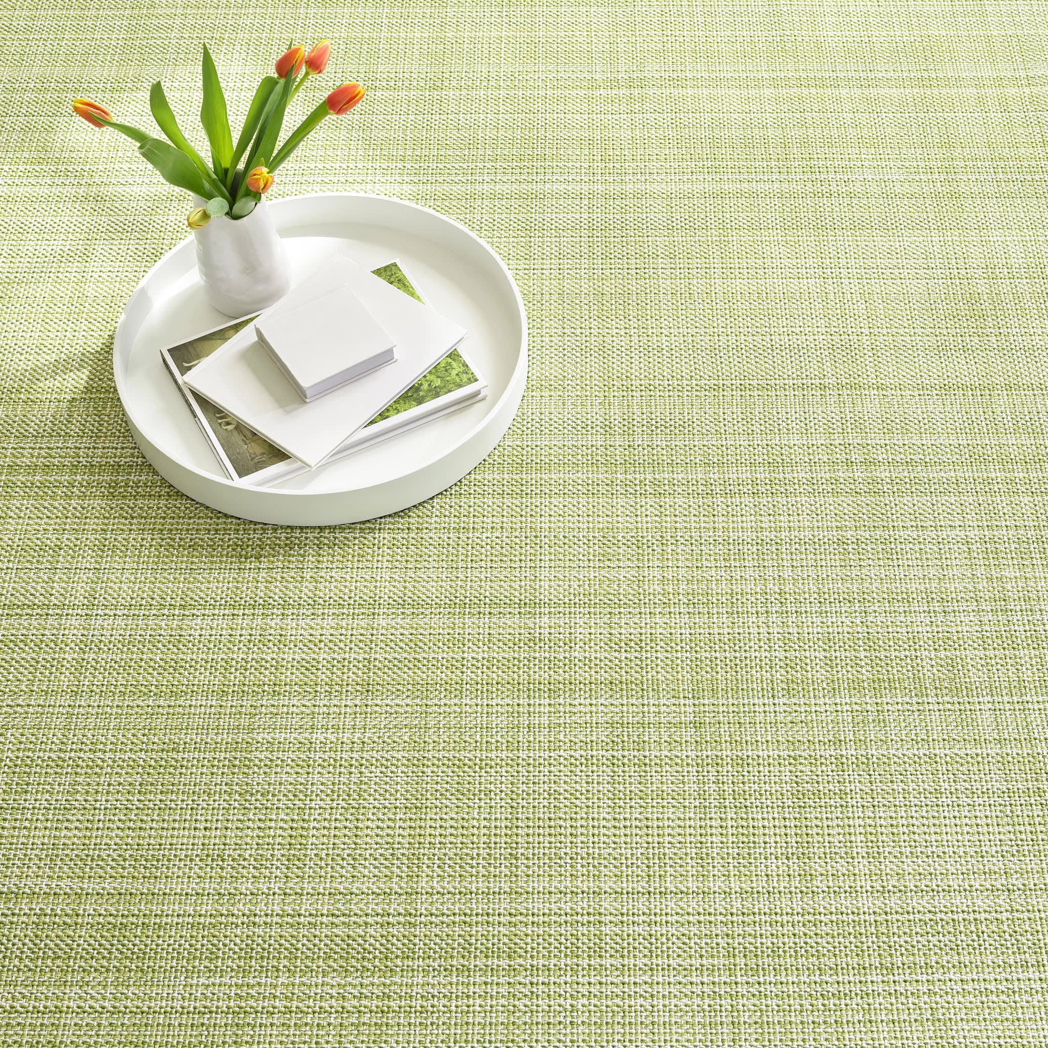 Lakeside Woven Indoor/Outdoor Custom Rug | Green - Image 3