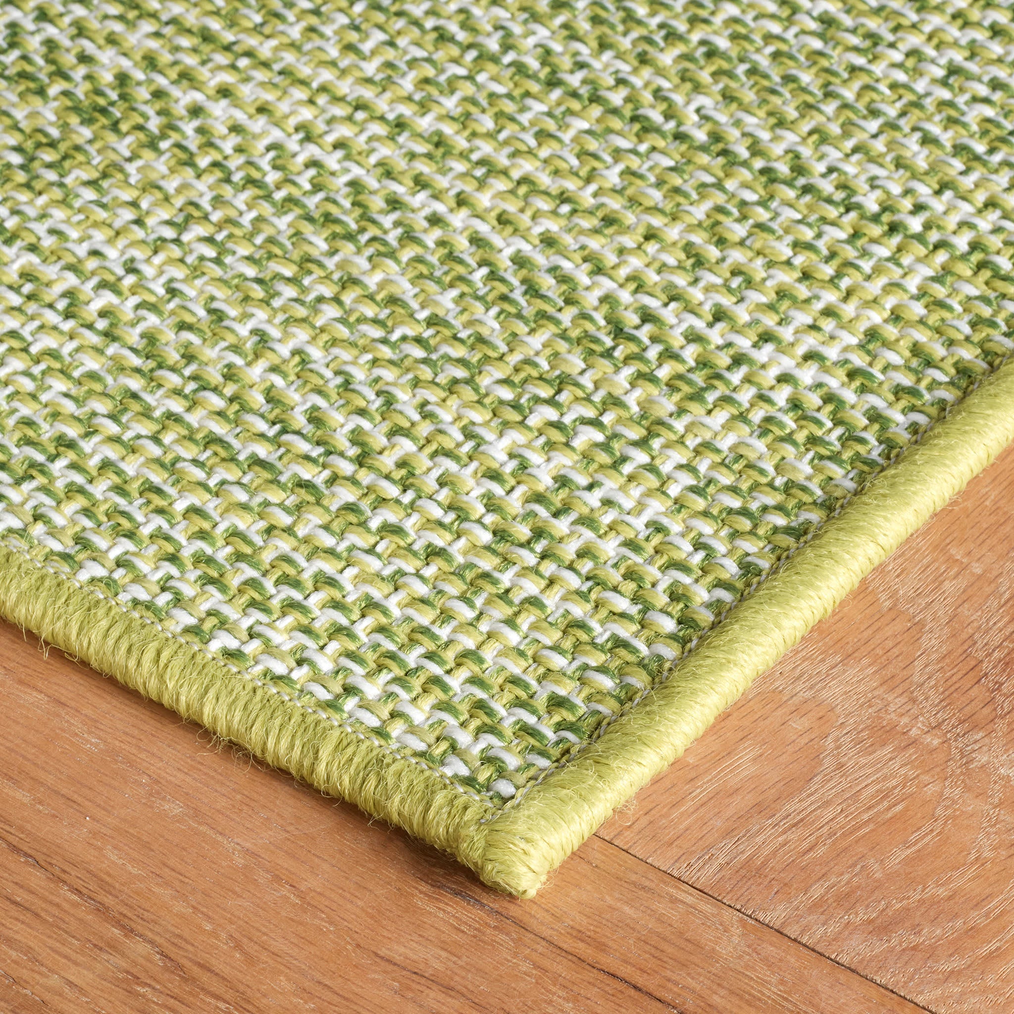 Lakeside Woven Indoor/Outdoor Custom Rug | Green - Image 5