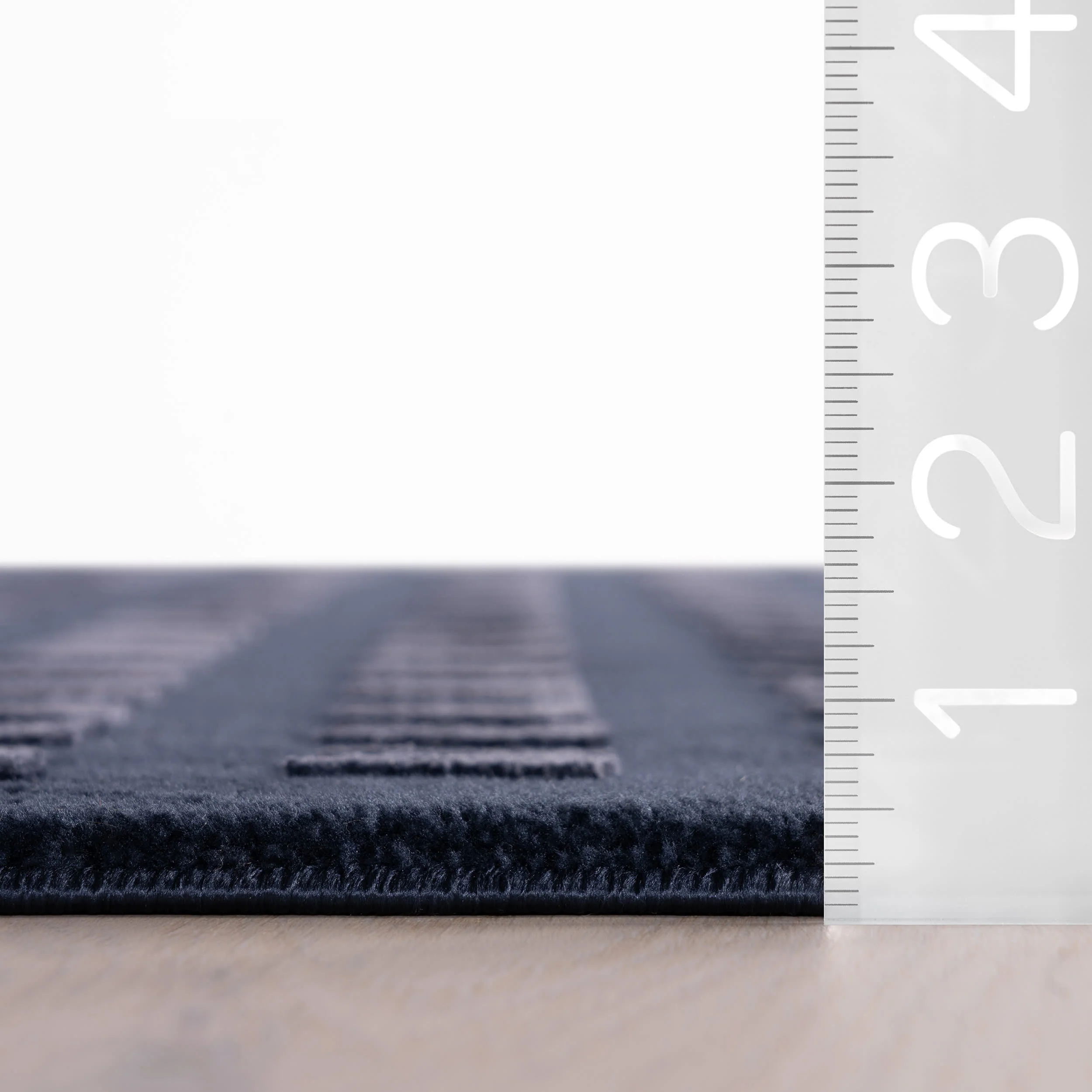Lambertville Plush Textured Washable Rug | Blue - Image 4