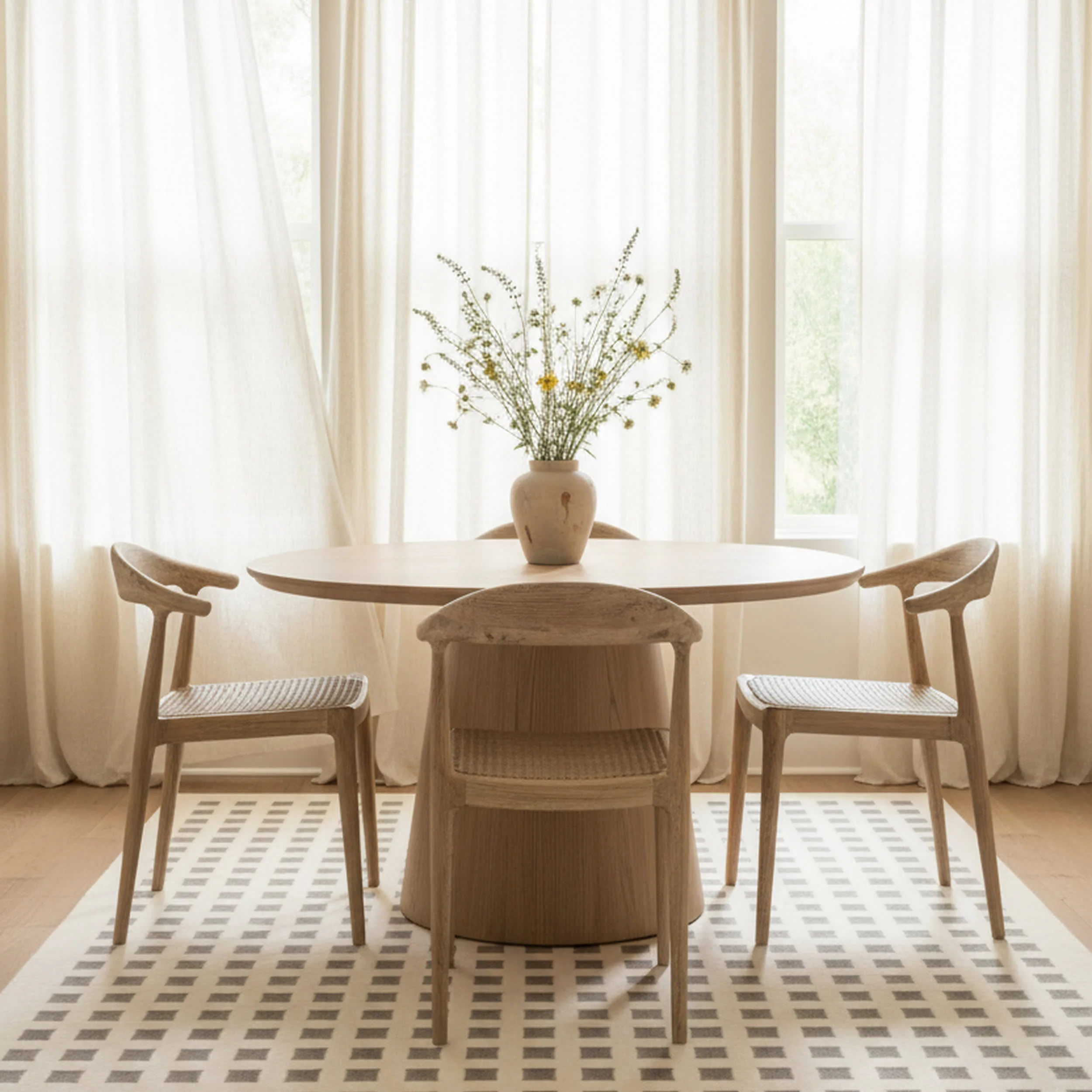Lambertville Plush Textured Washable Rug | Cream/Grey - Image 6