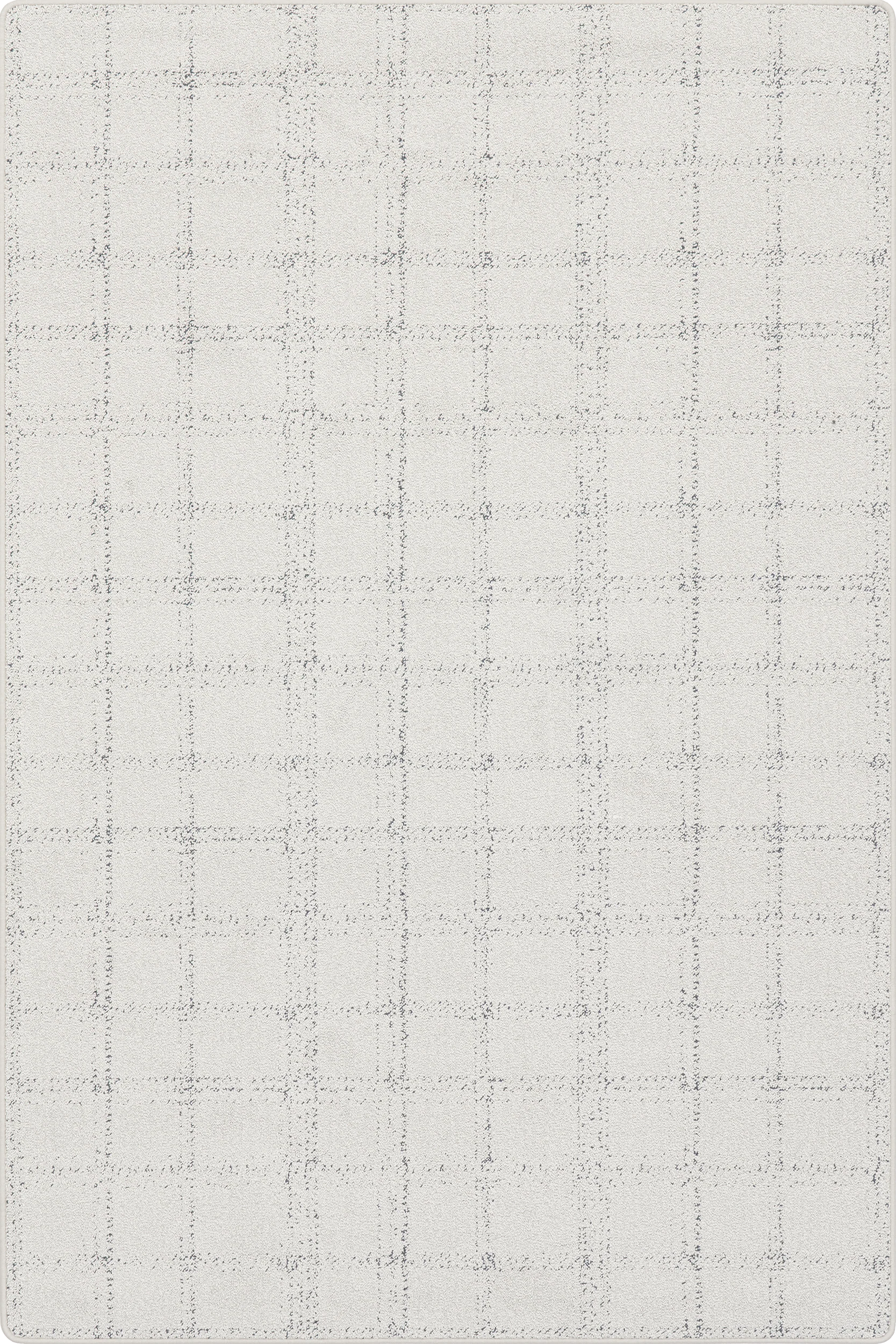 Lark Plaid Custom Rug | Light Grey
