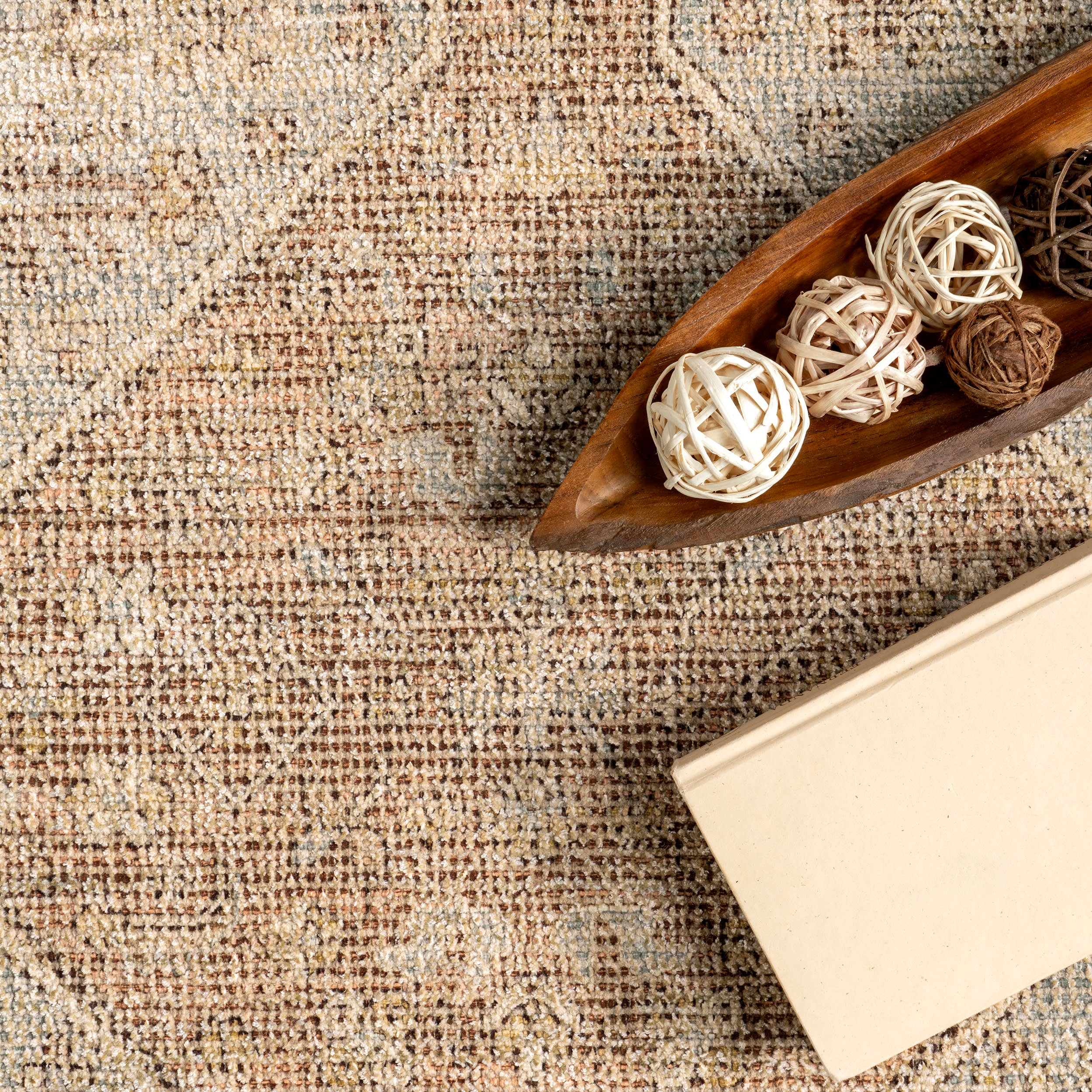 Laurie Casual Tasseled Rug | Khaki - Image 7