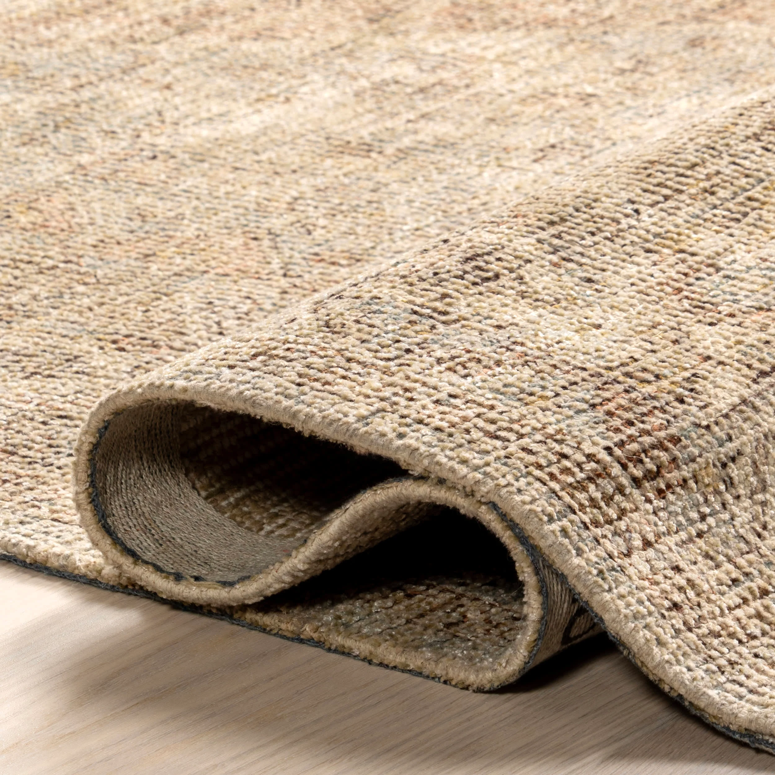 Laurie Casual Tasseled Rug | Khaki - Image 8