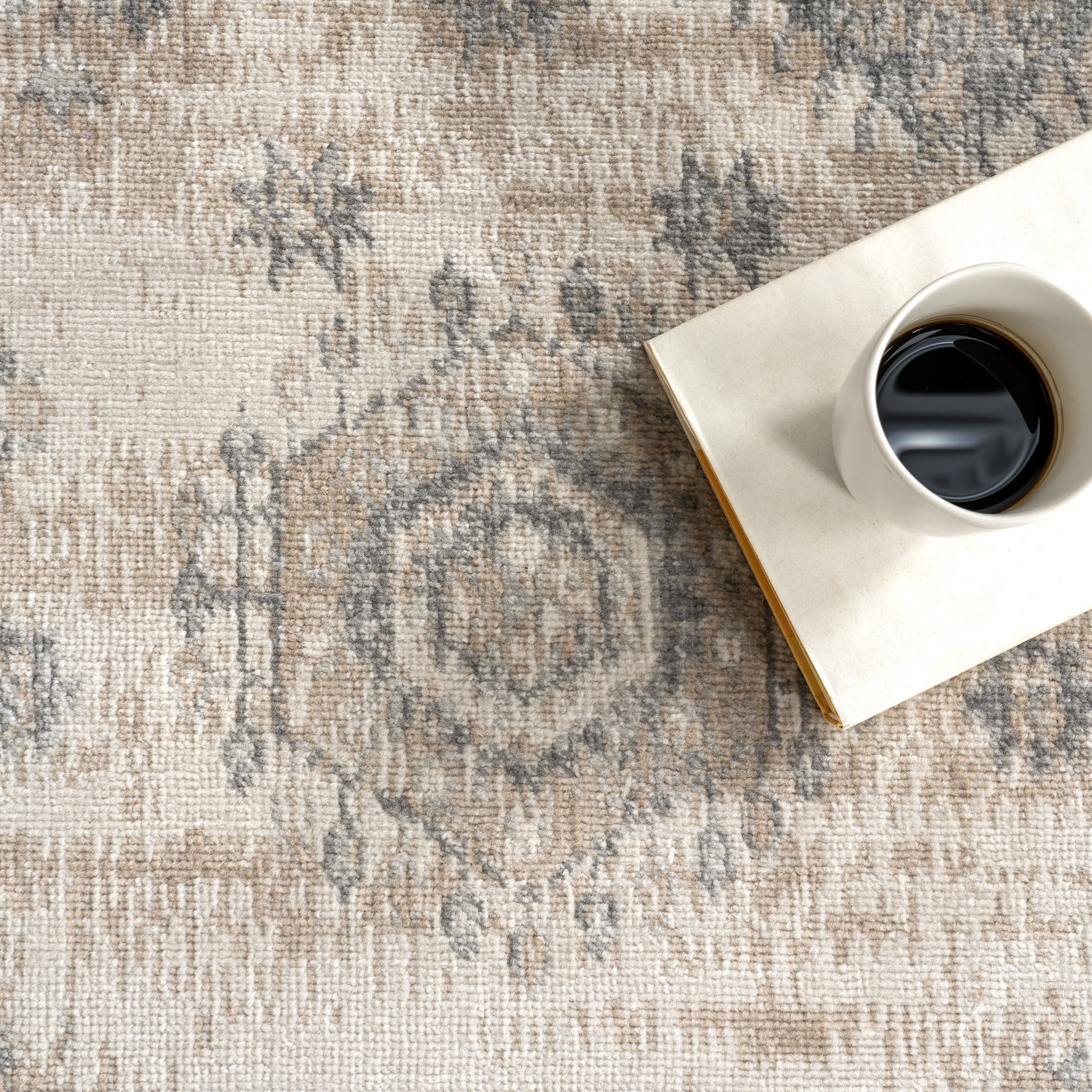 Lauryn Small Medallion Rug | Light Grey - Image 8
