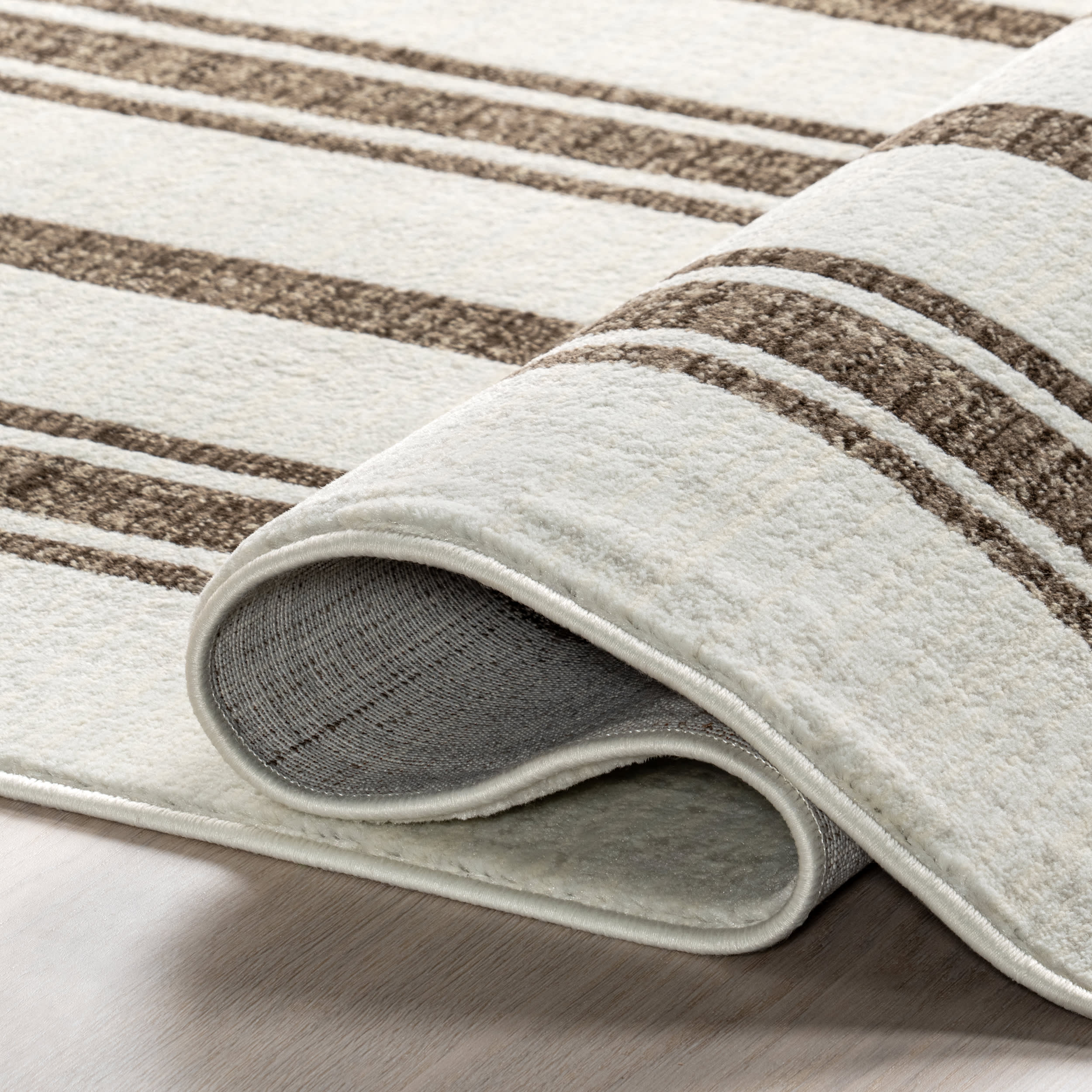 Laverne Striped Rug | Brown - Image 8