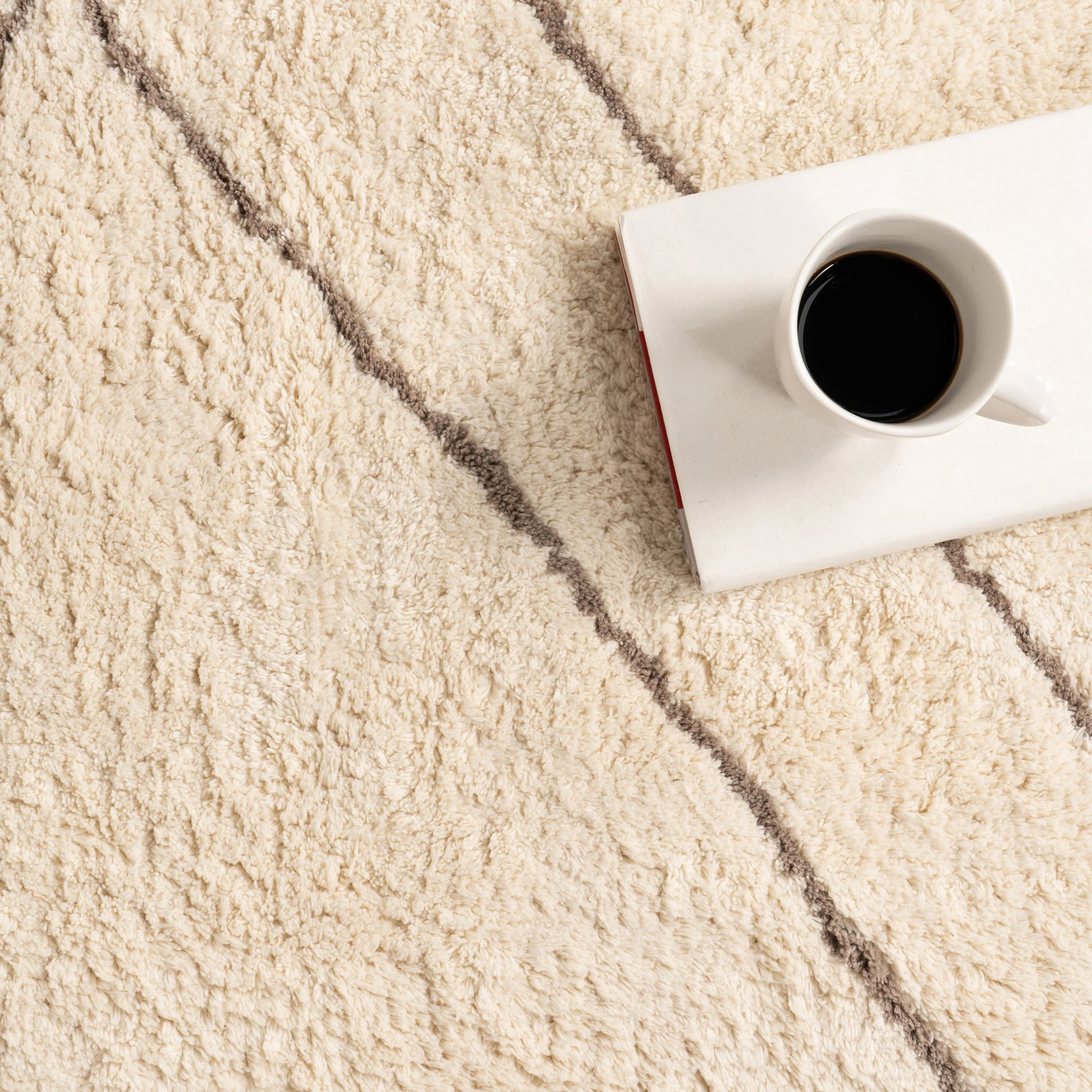 Lavinia Abstract Stripes Rug | Ivory - Image 8