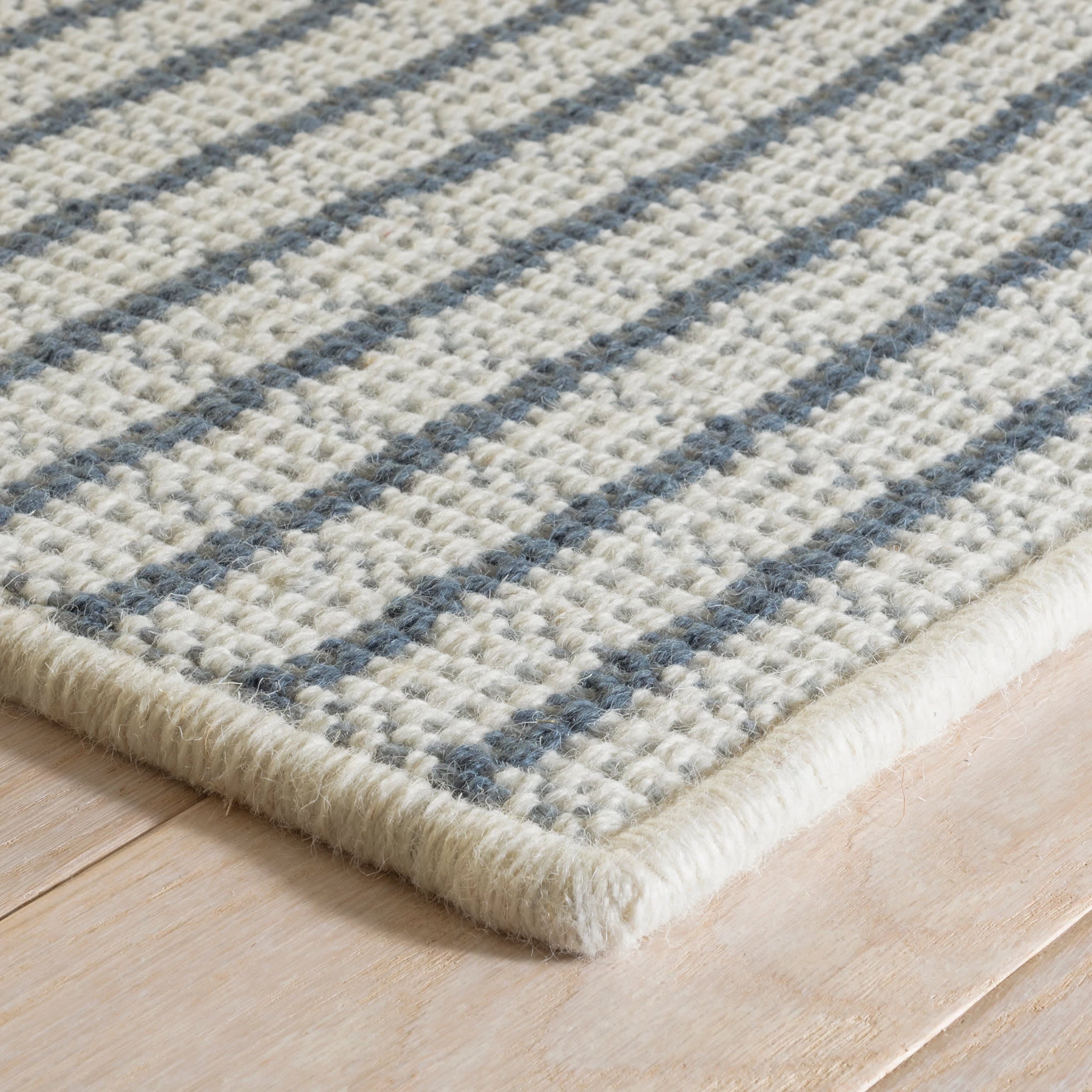 Lawrence Woven Wool Custom Rug | Denim - Image 4