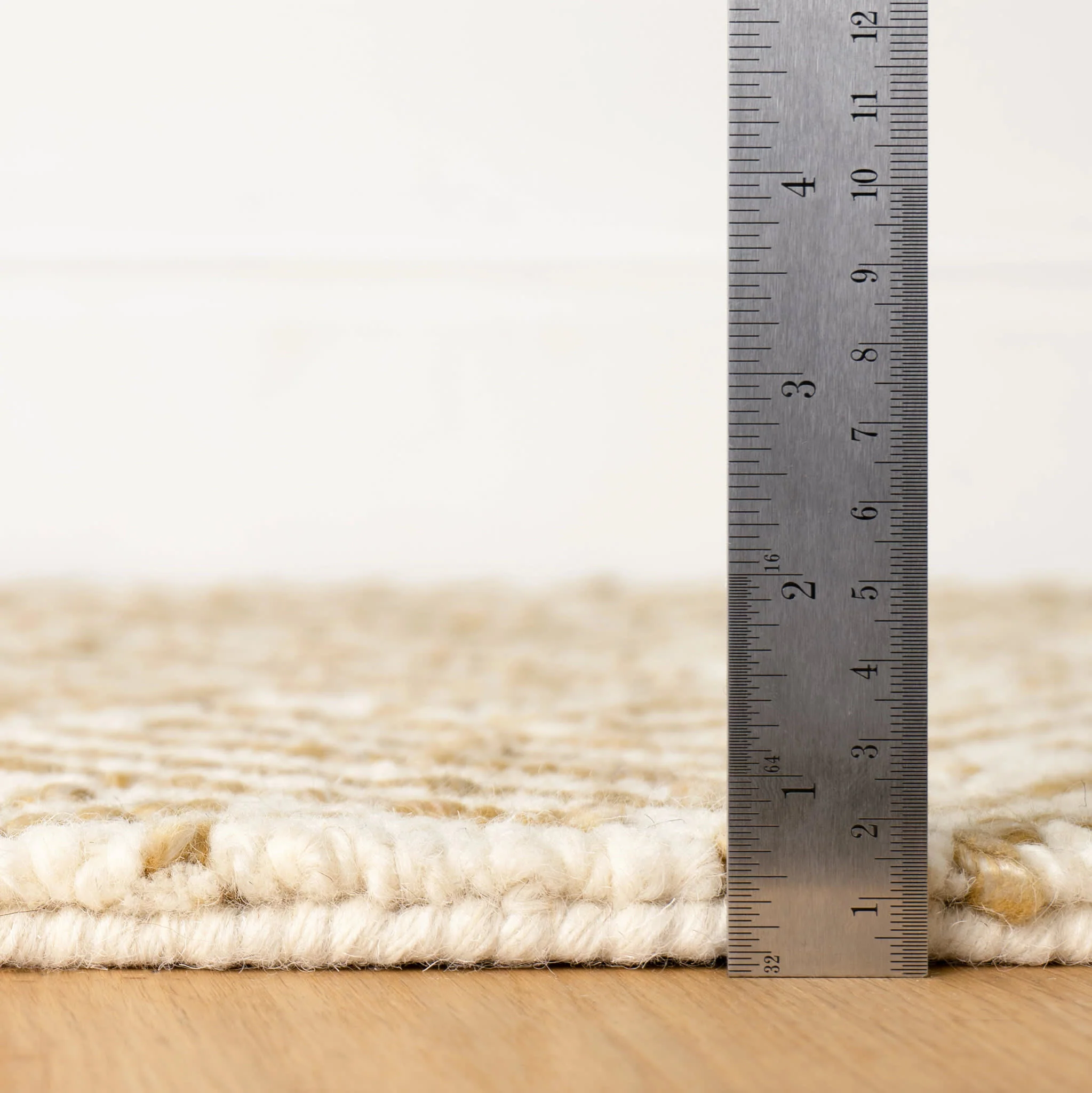 Layers Hand Hooked Wool Rug | Ochre - Image 6