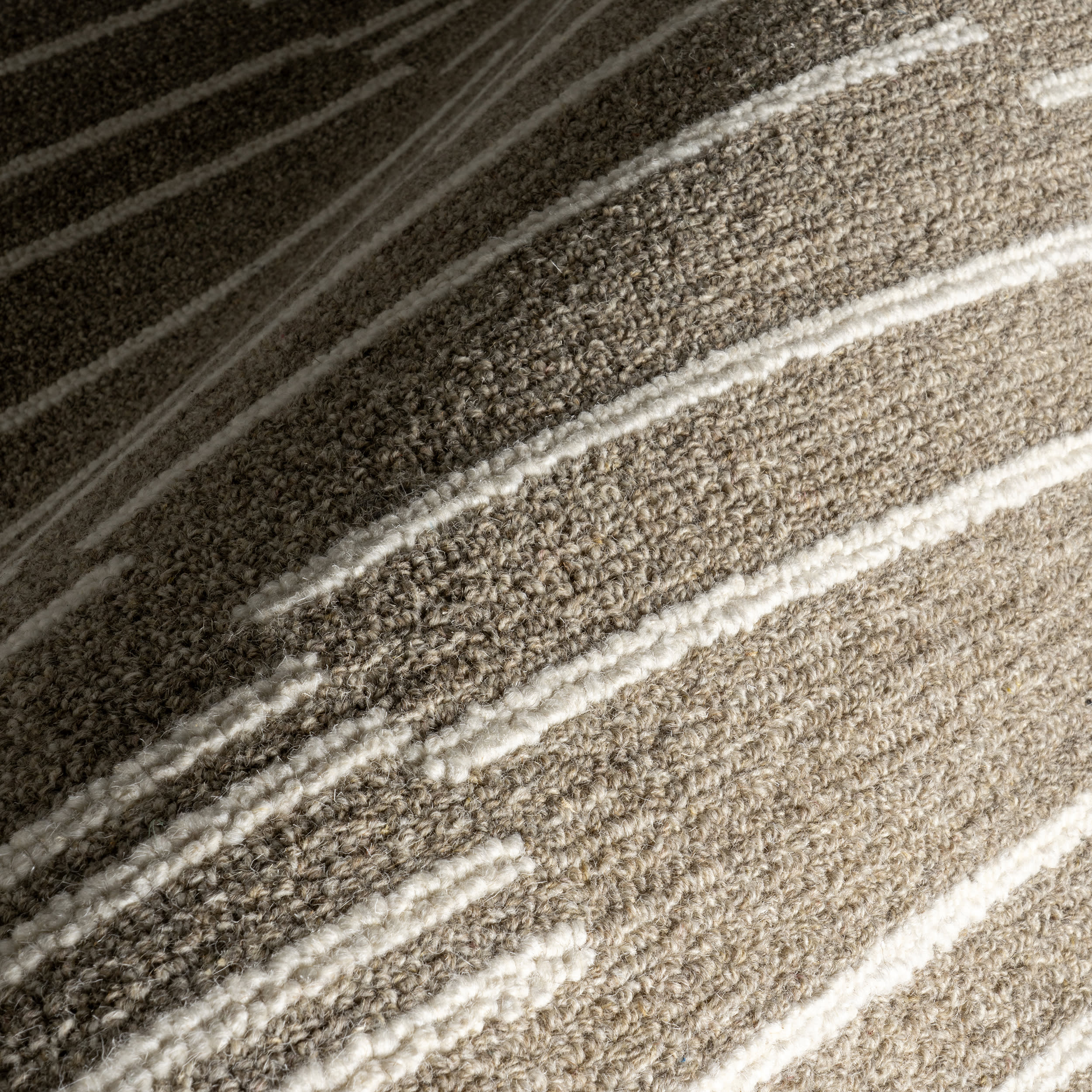 Laylah Striped Rug | Taupe - Image 3