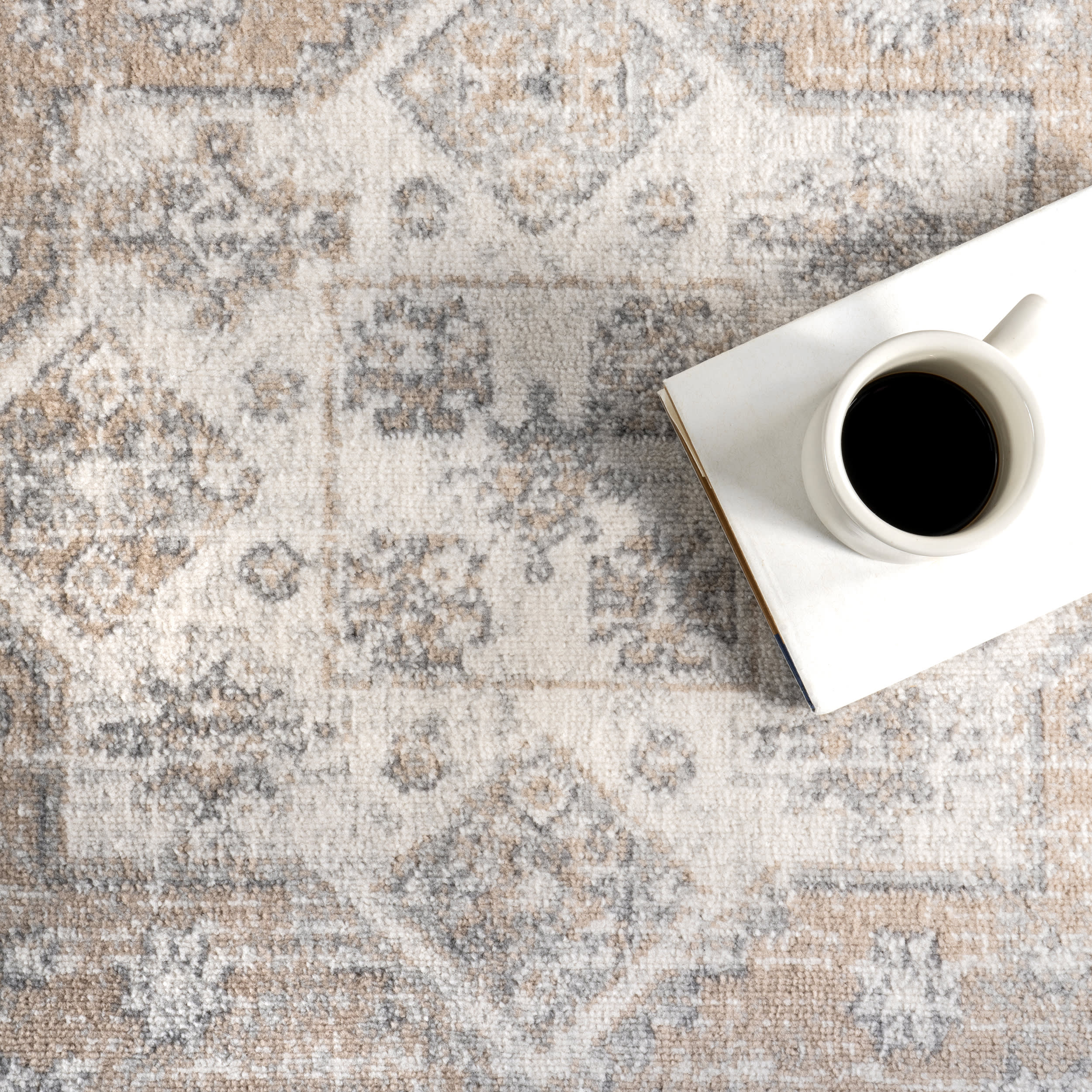 Layne Medallion Rug | Beige - Image 8