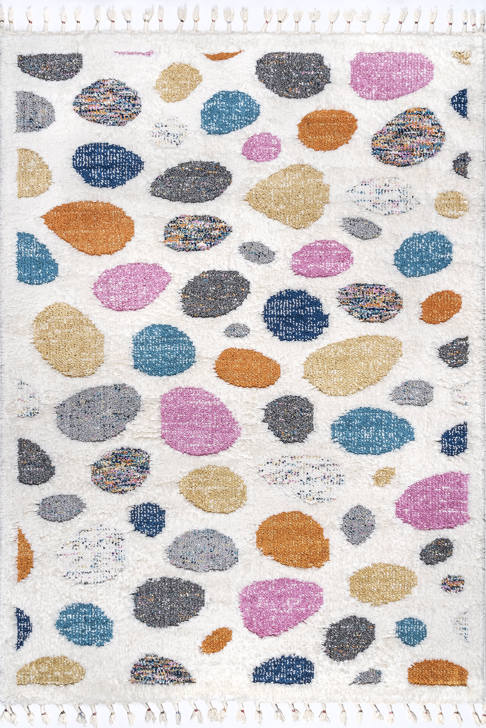 Leah Pebble Shag Rug | Ivory