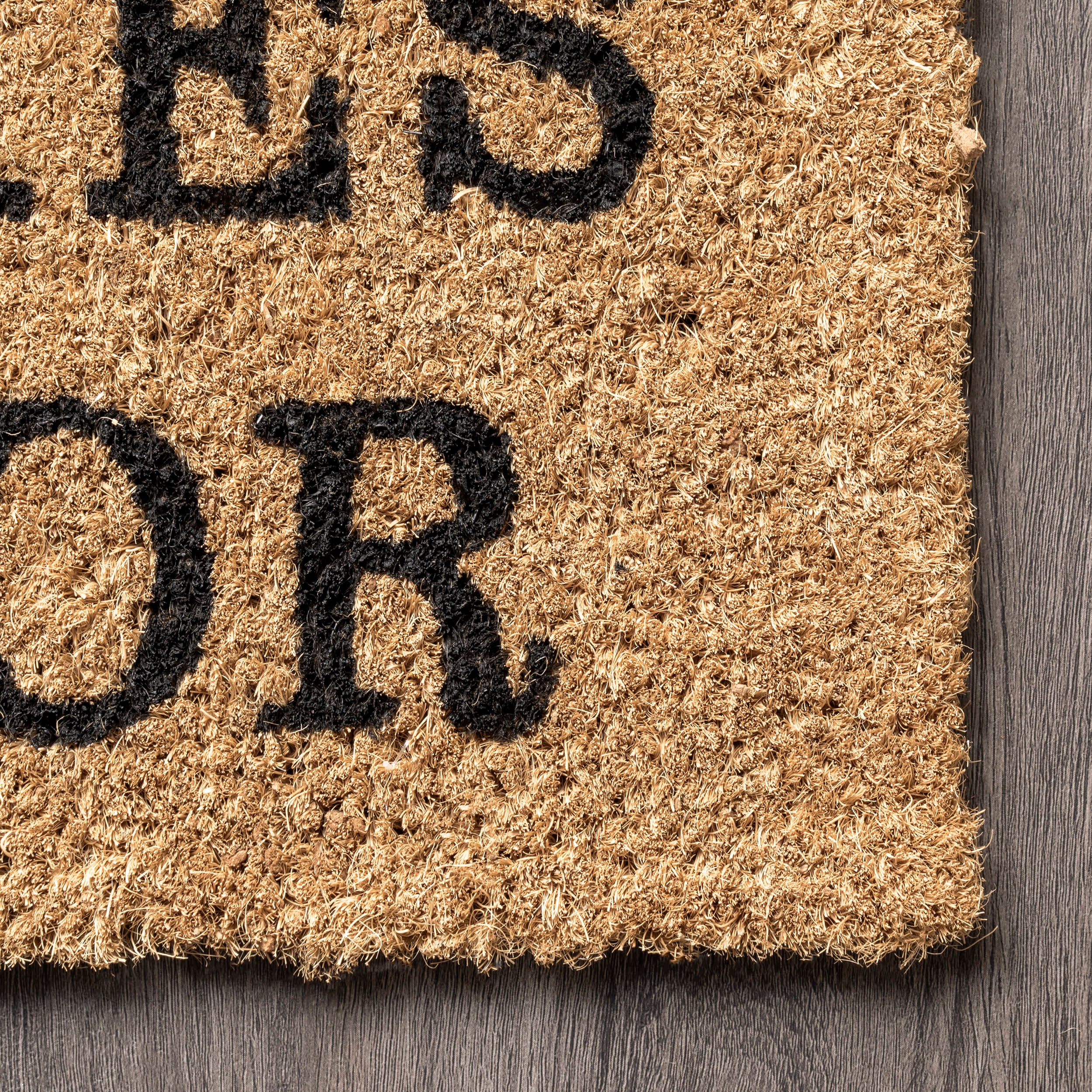 Leave Shoes and Worries Coir Doormat | Natural - Image 3