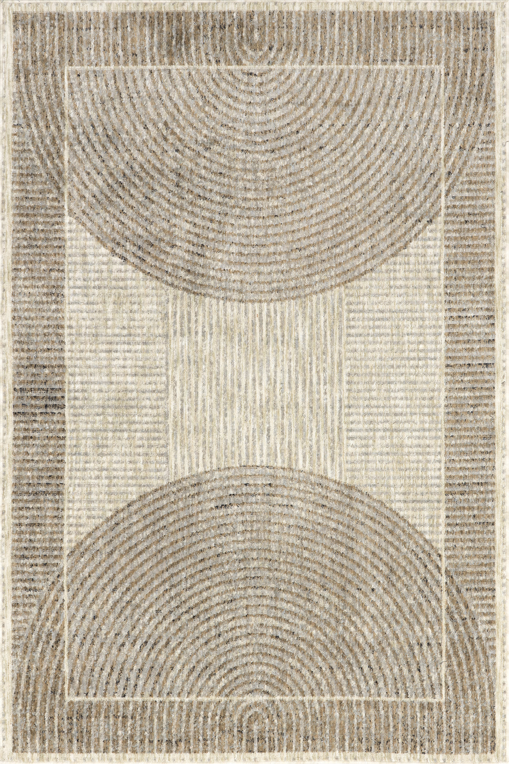 Allyson Modern Geometric Area Rug | Sand