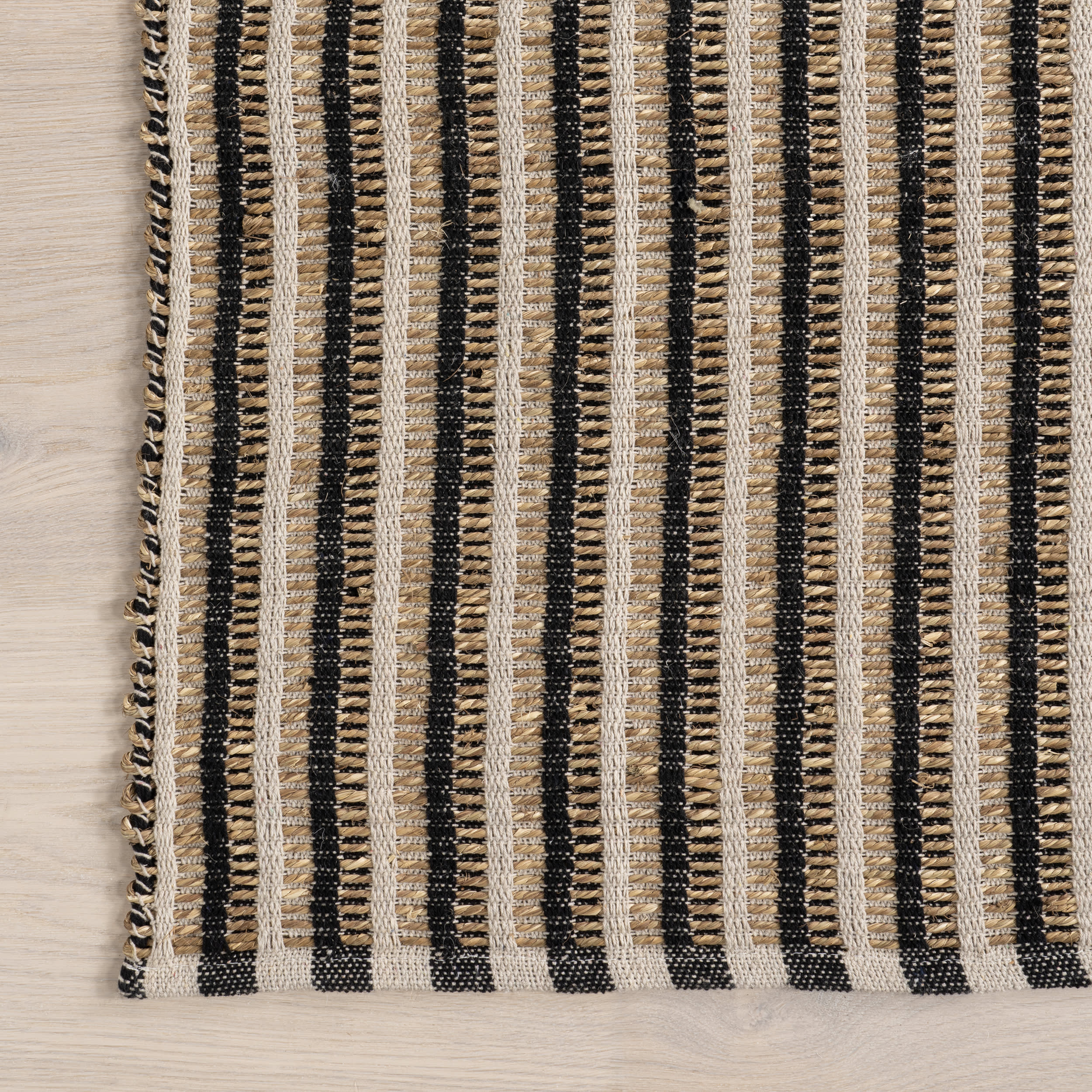 Lelia Striped Jute-Blend Rug | Ivory - Image 3