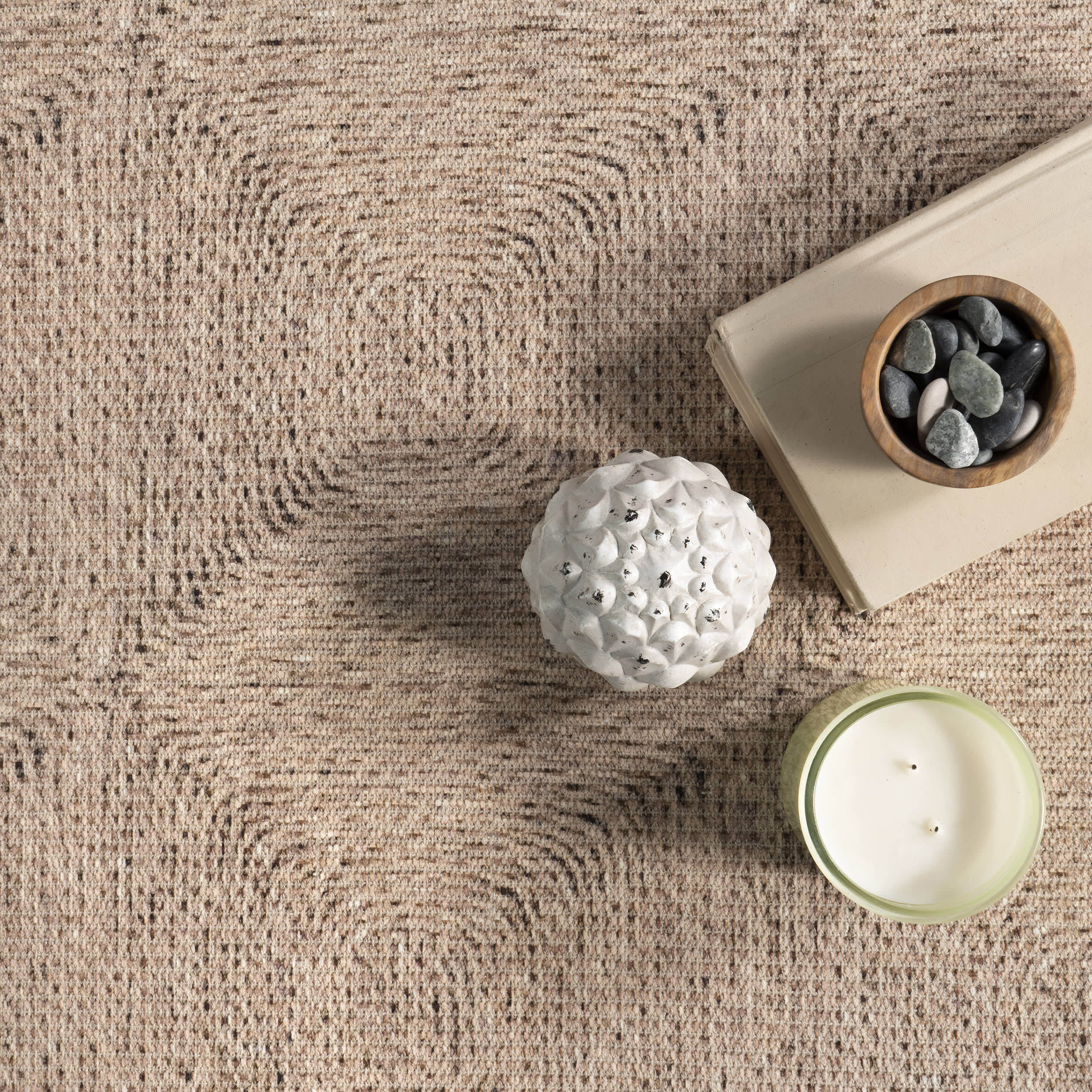 Lenna Magic Trellis Washable Rug | Natural - Image 6