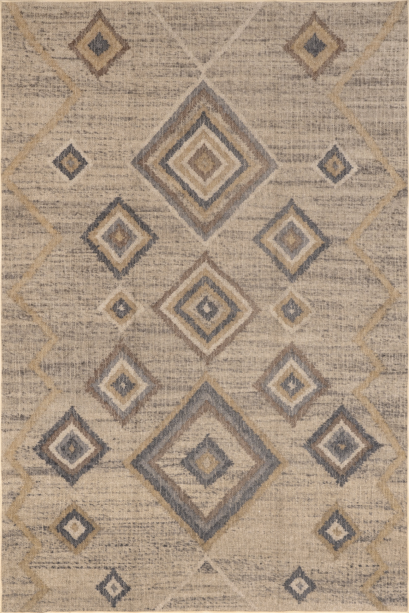 Leva Easy-Jute Washable Retro Rug | Natural