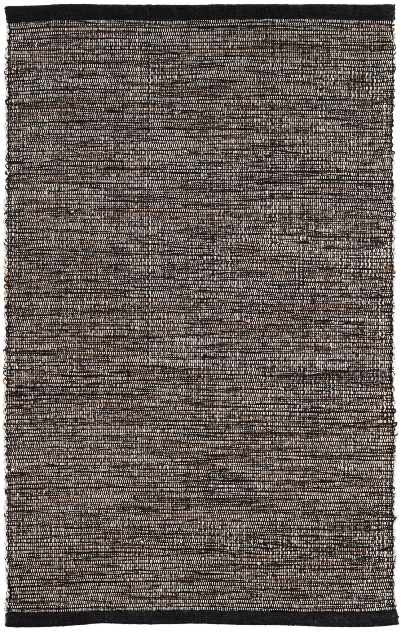 Lexington Handwoven Cotton Rug | Black/Brown