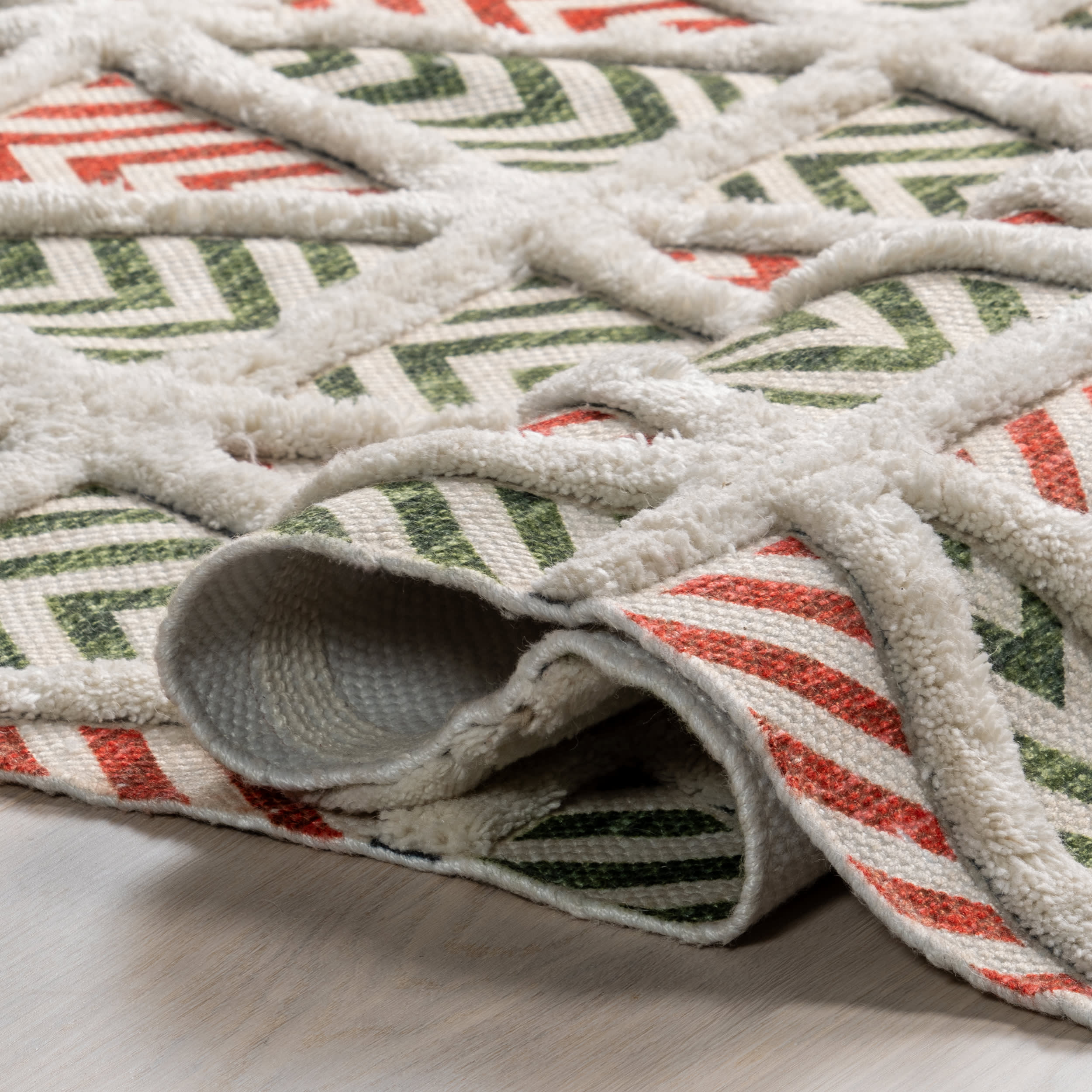 Lexley Triangular Rug | Red - Image 8