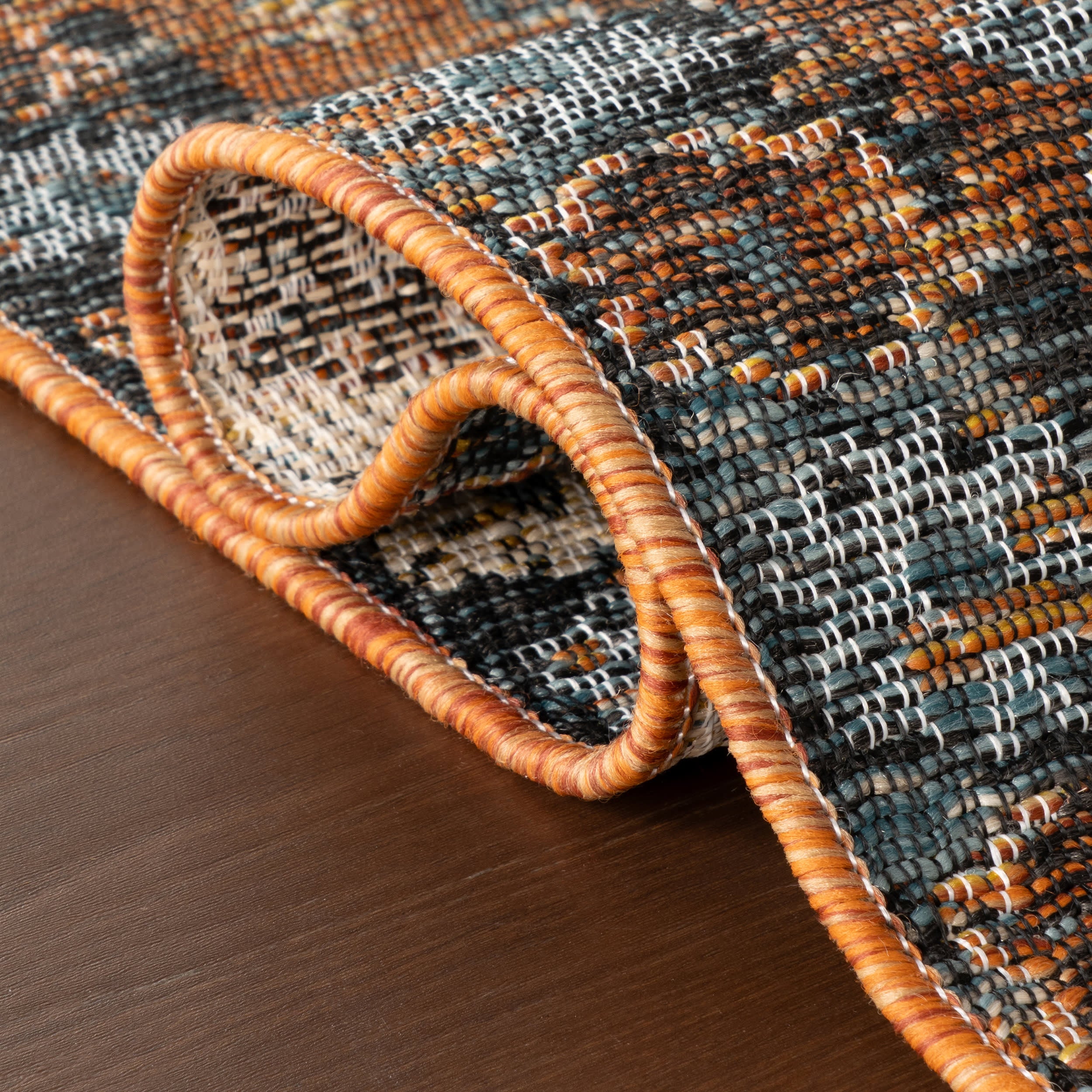 Liamara Traditional Medallion Indoor/Outdoor Rug | Brown - Image 11