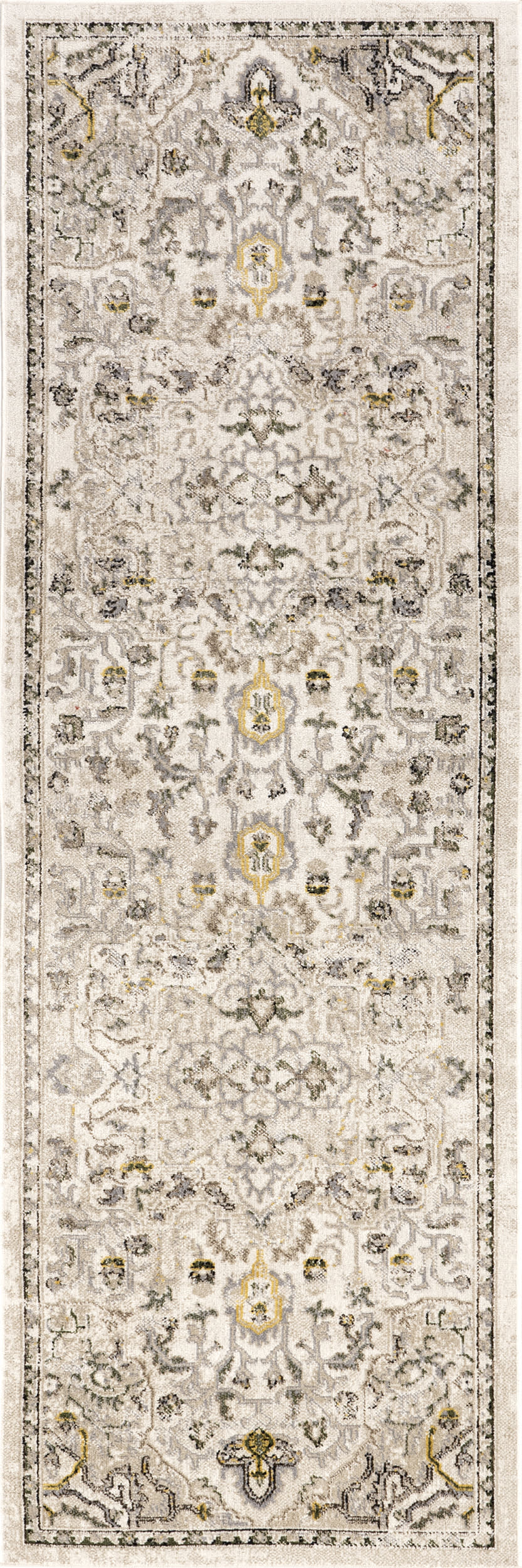 Lianna Washable Vines Rug | Cream