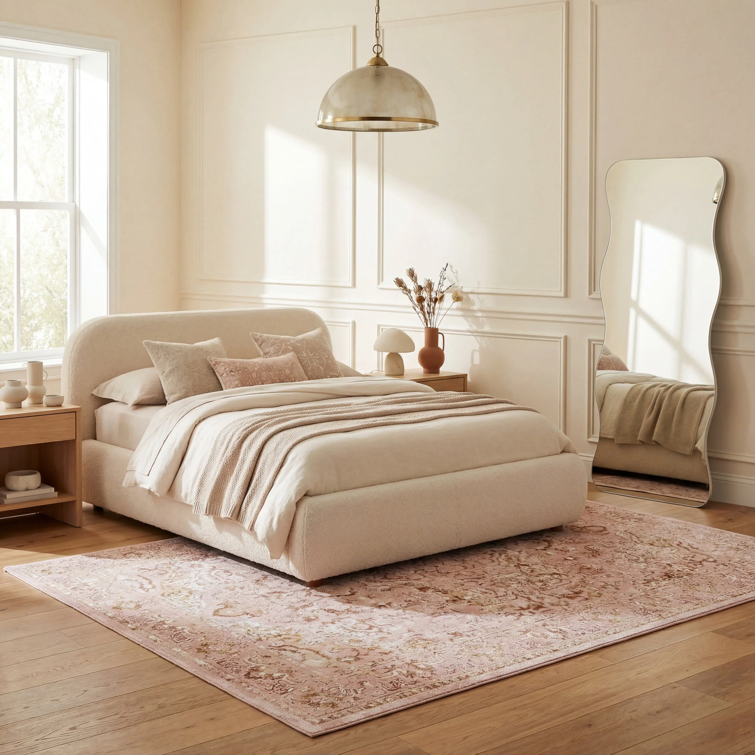 Lianna Washable Vines Rug | Pink - Image 10