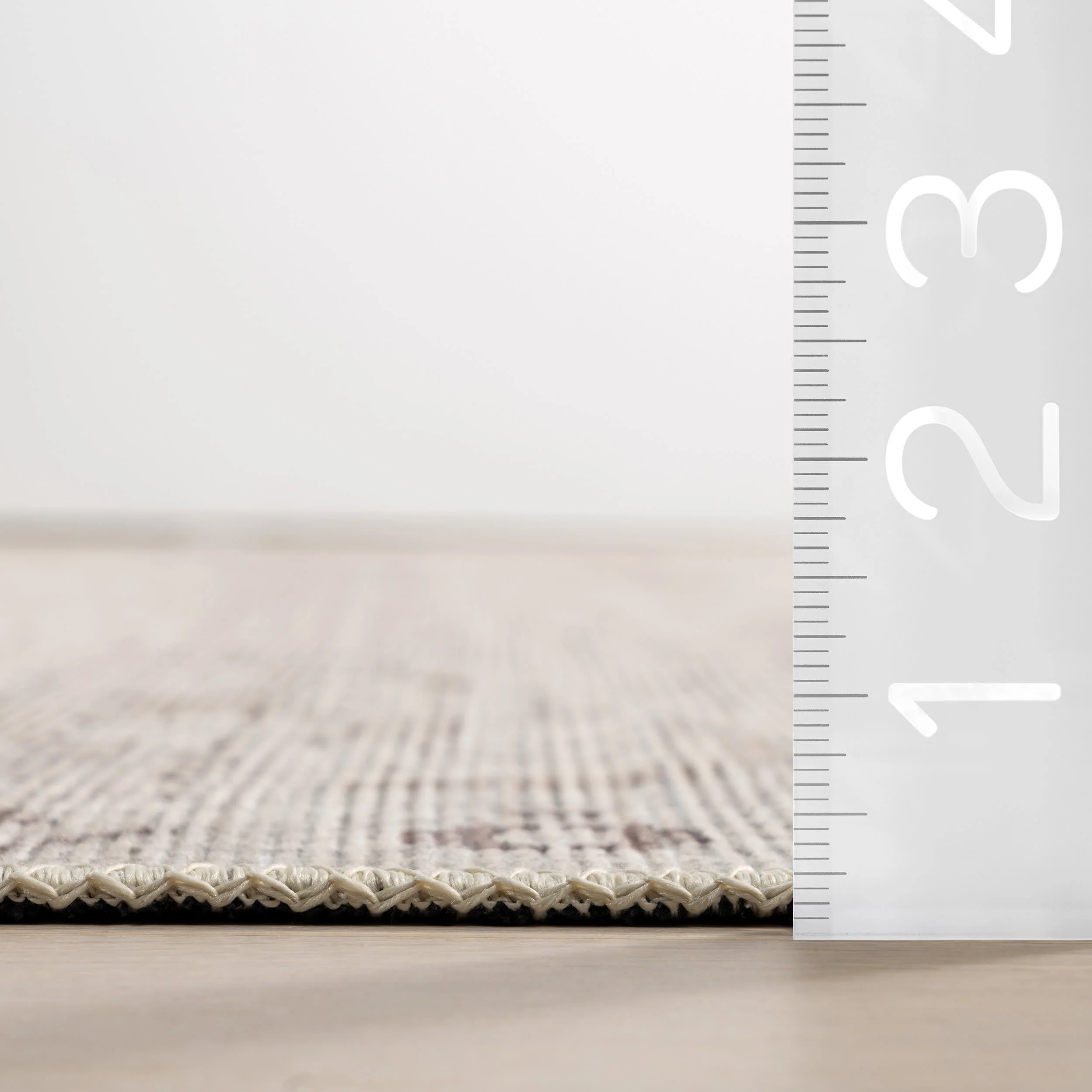 Lillie Classic Floral Washable Rug | Cream - Image 6