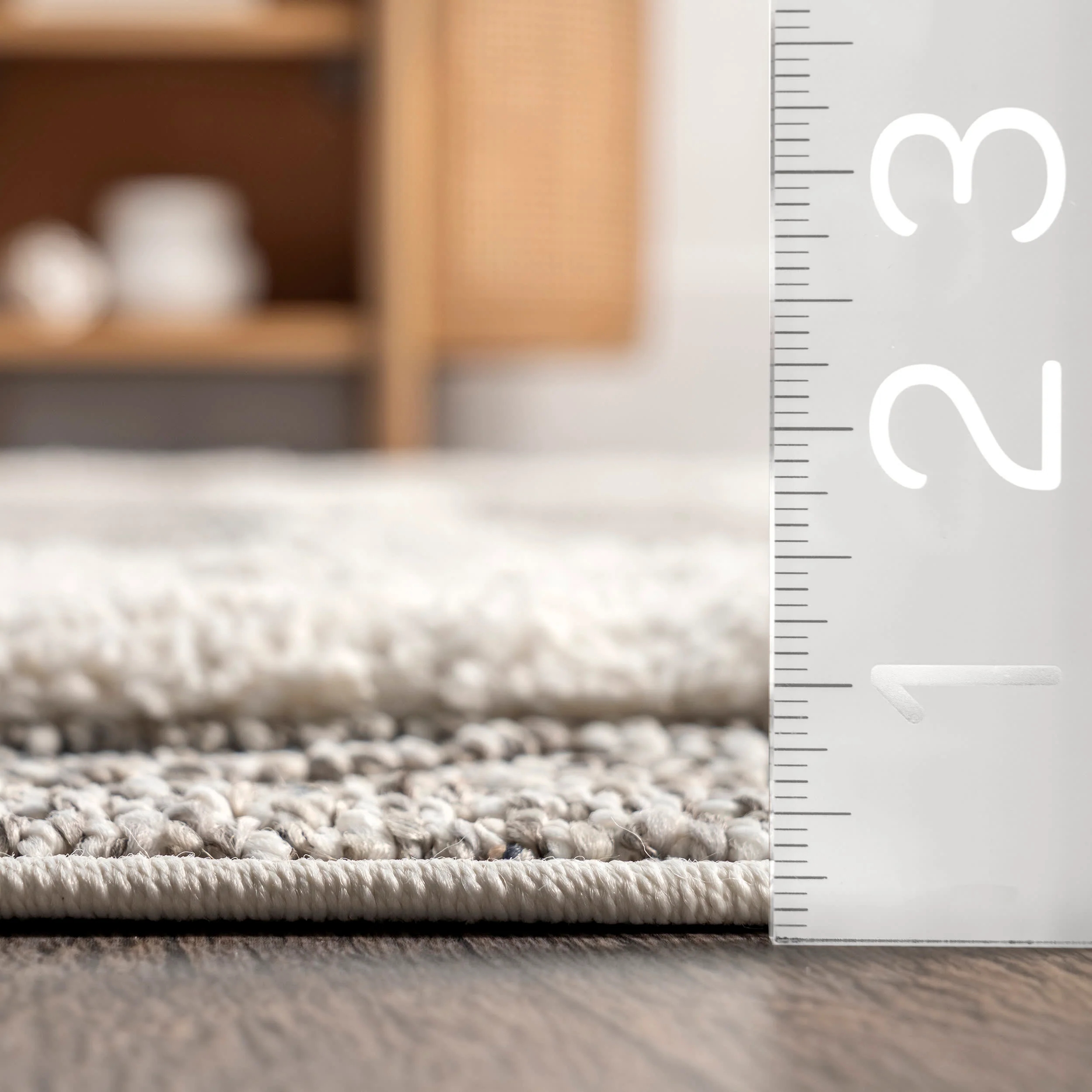Lina Dotted Lattice Rug | Grey - Image 5