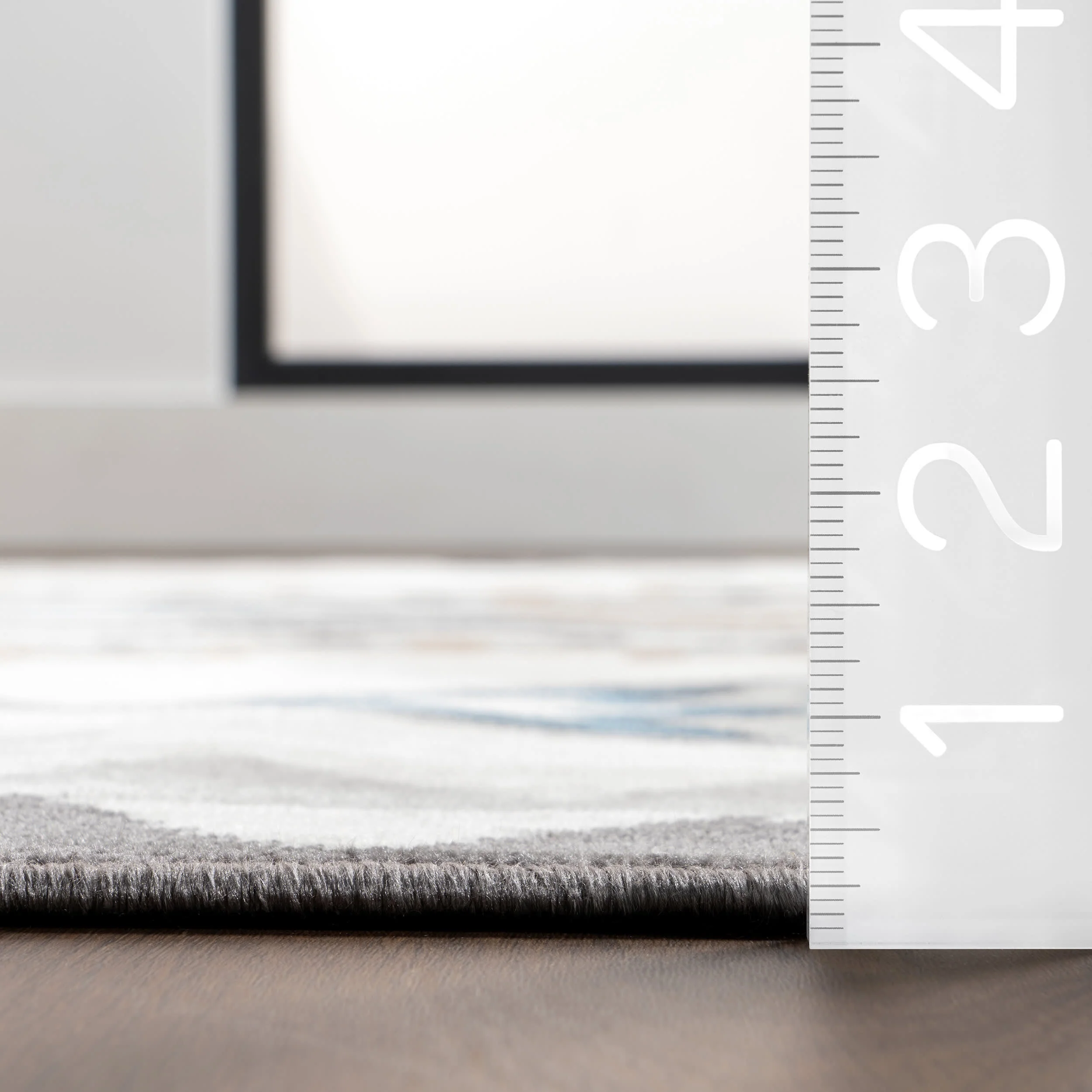 Liz Washable Geometric Rug | Beige - Image 5