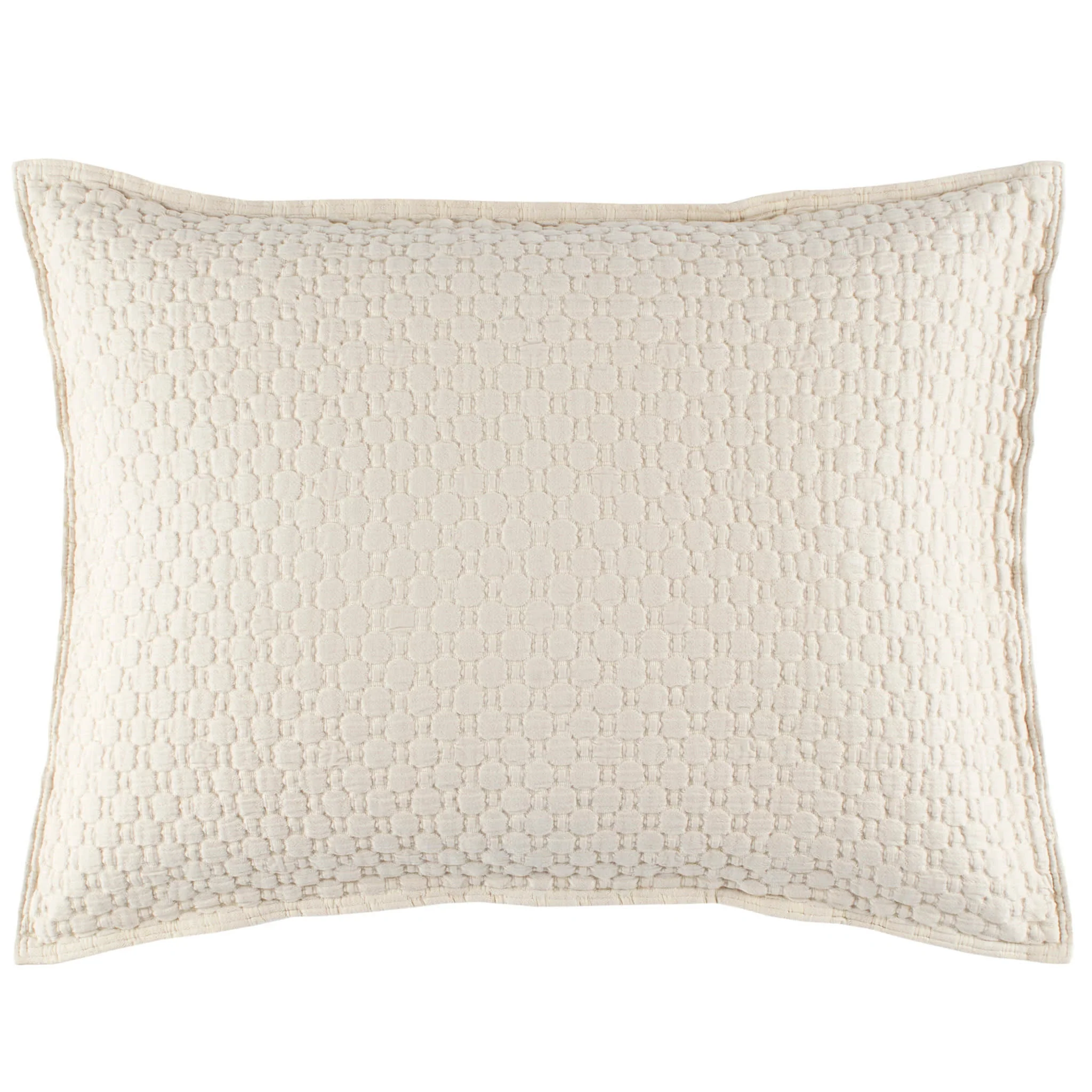 Lodi Matelasse Sham | Alabaster - Image 3