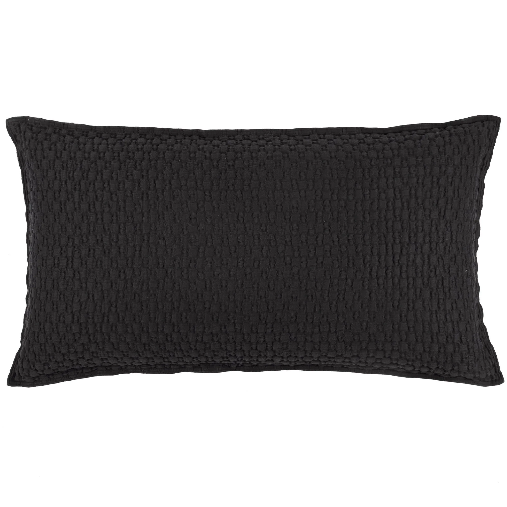 Lodi Matelasse Sham | Black - Image 3