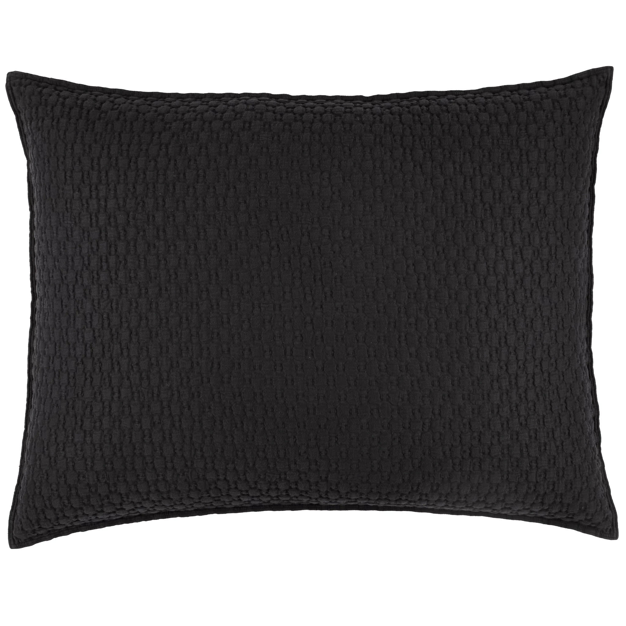 Lodi Matelasse Sham | Black - Image 4