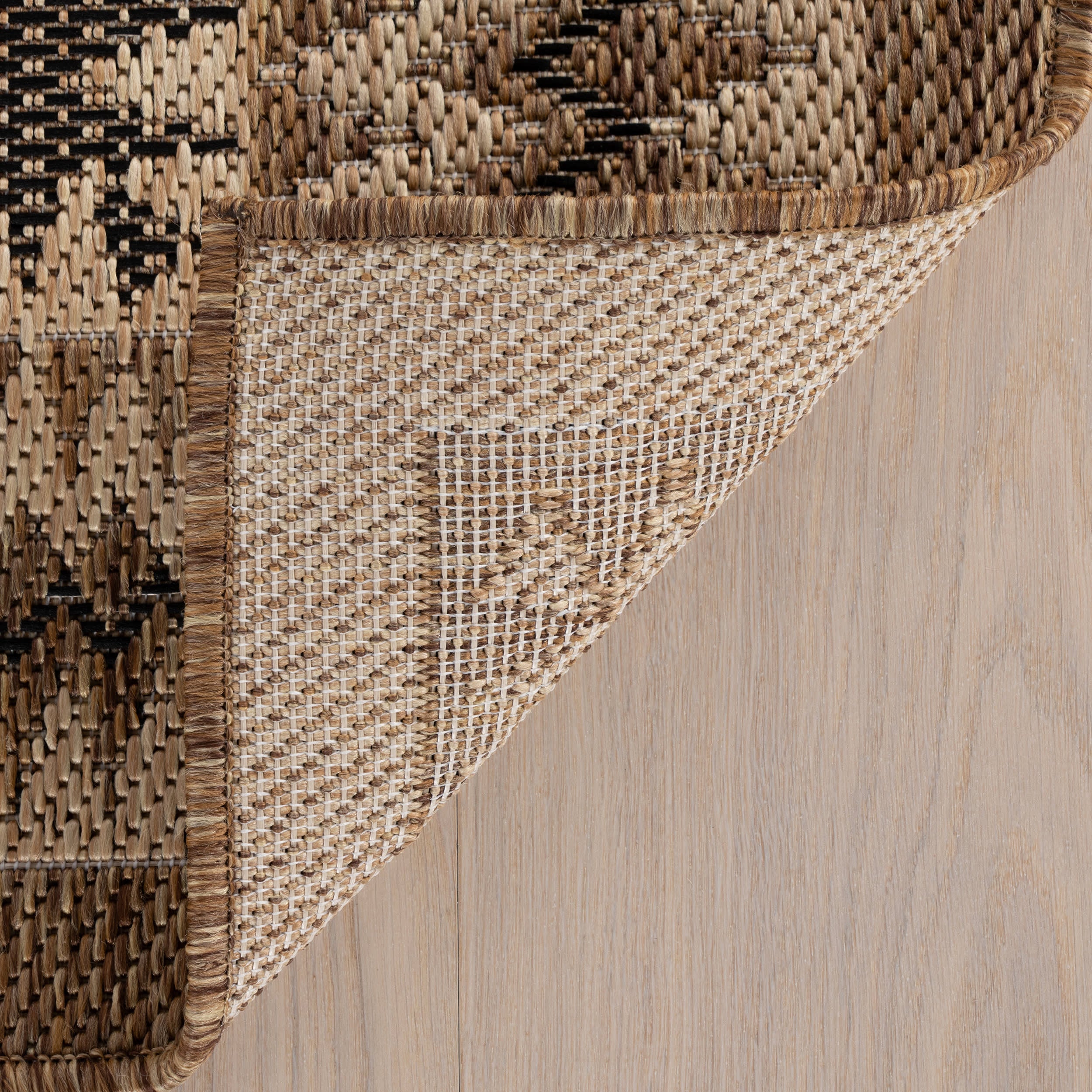 Loenya Modern Bordered Indoor/Outdoor Rug | Charcoal - Image 5