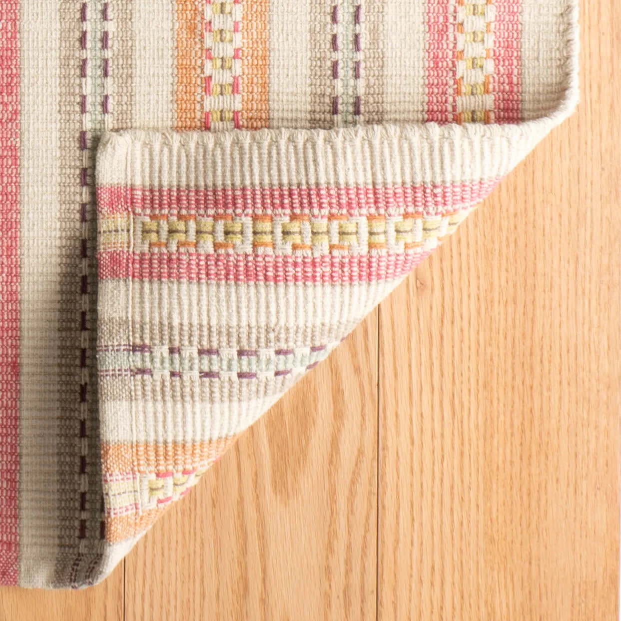 Long Slade Handwoven Cotton Rug | Spice - Image 7