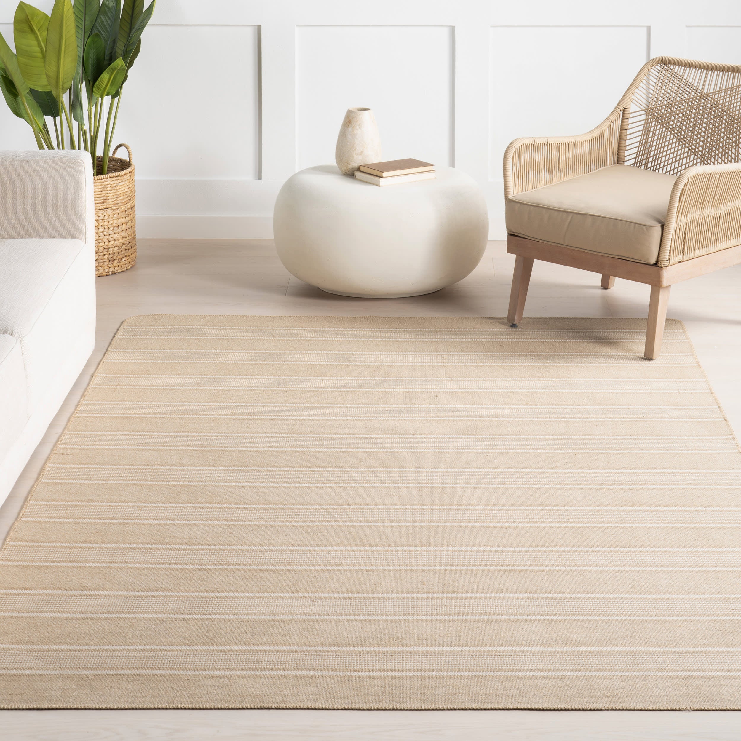 Loretta Striped Jute Rug | Natural - Image 5