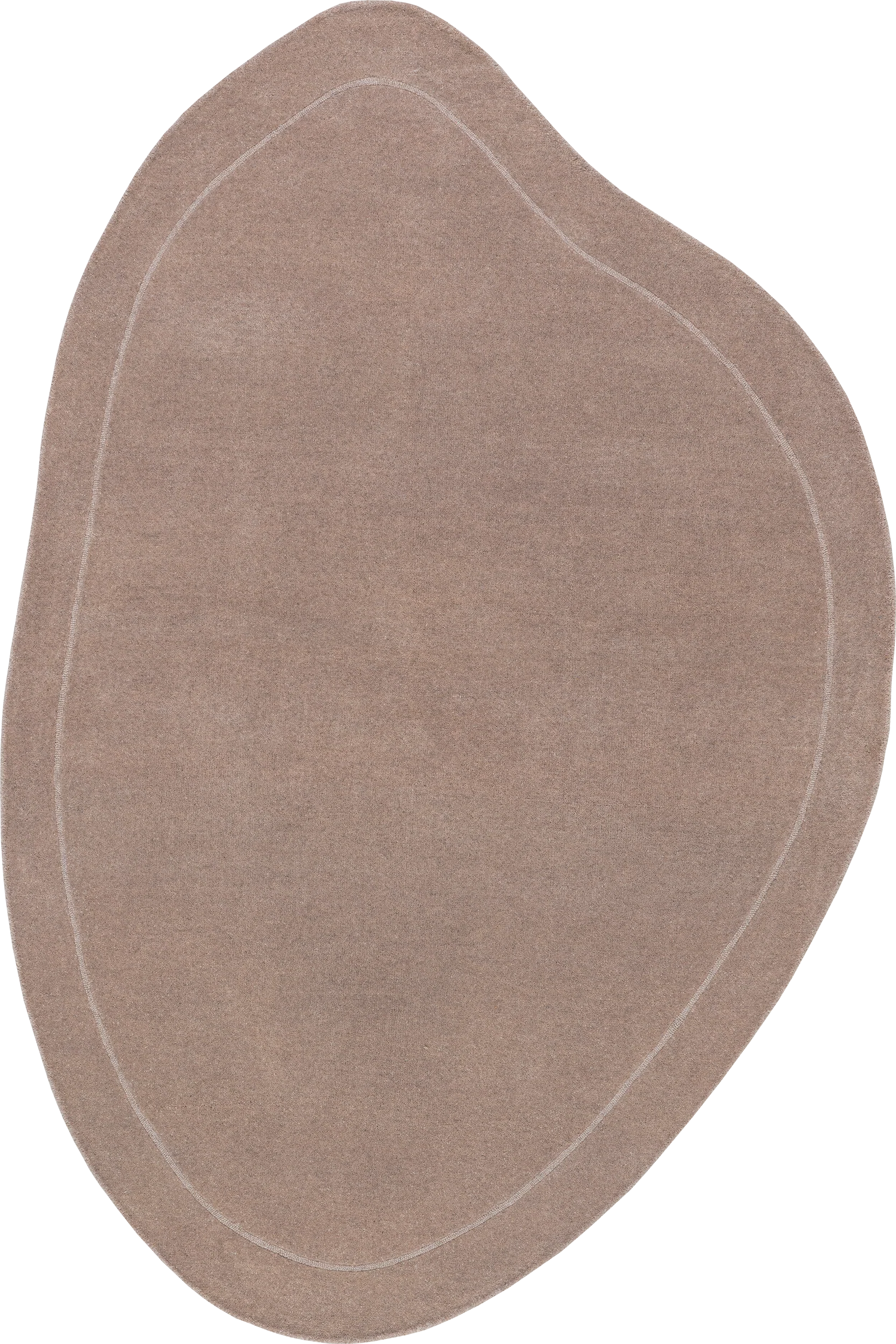 Los Feliz Abstract Wool Rug | Mauve