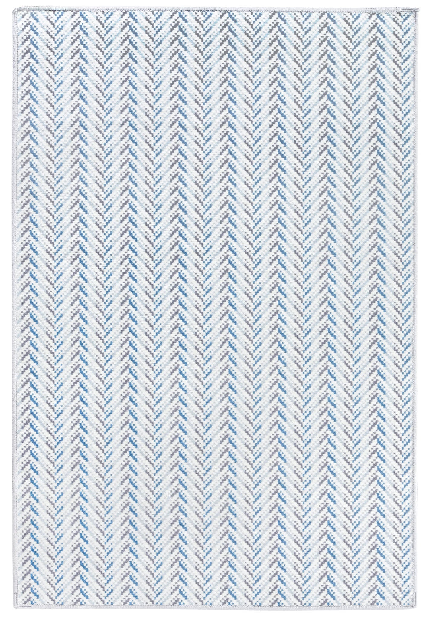 Lowell Machine Washable Rug | Blue