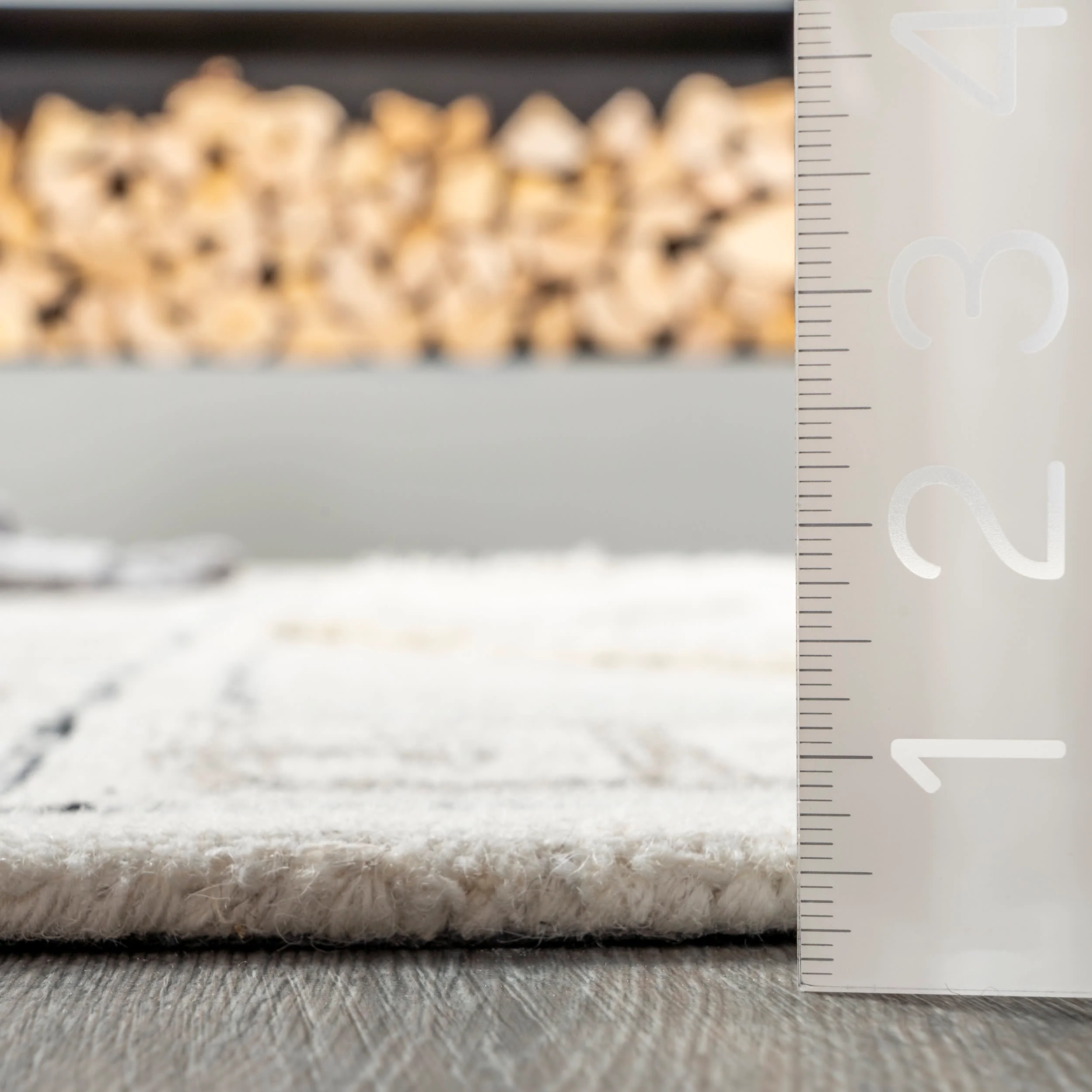 Lucinda Wool Bordered Trellis Rug | Ivory - Image 5