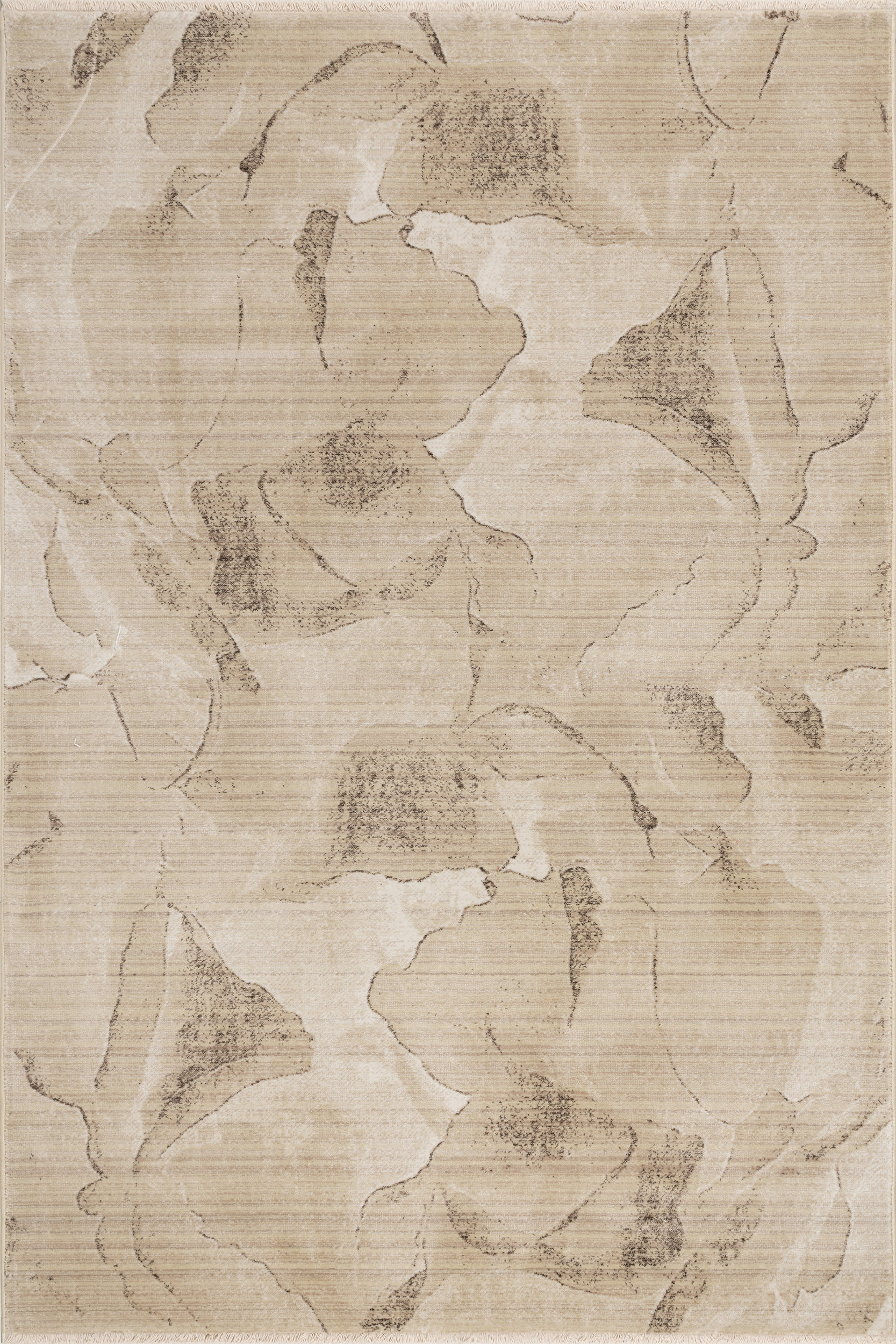 Luniva Plush Abstract Area Rug | Beige