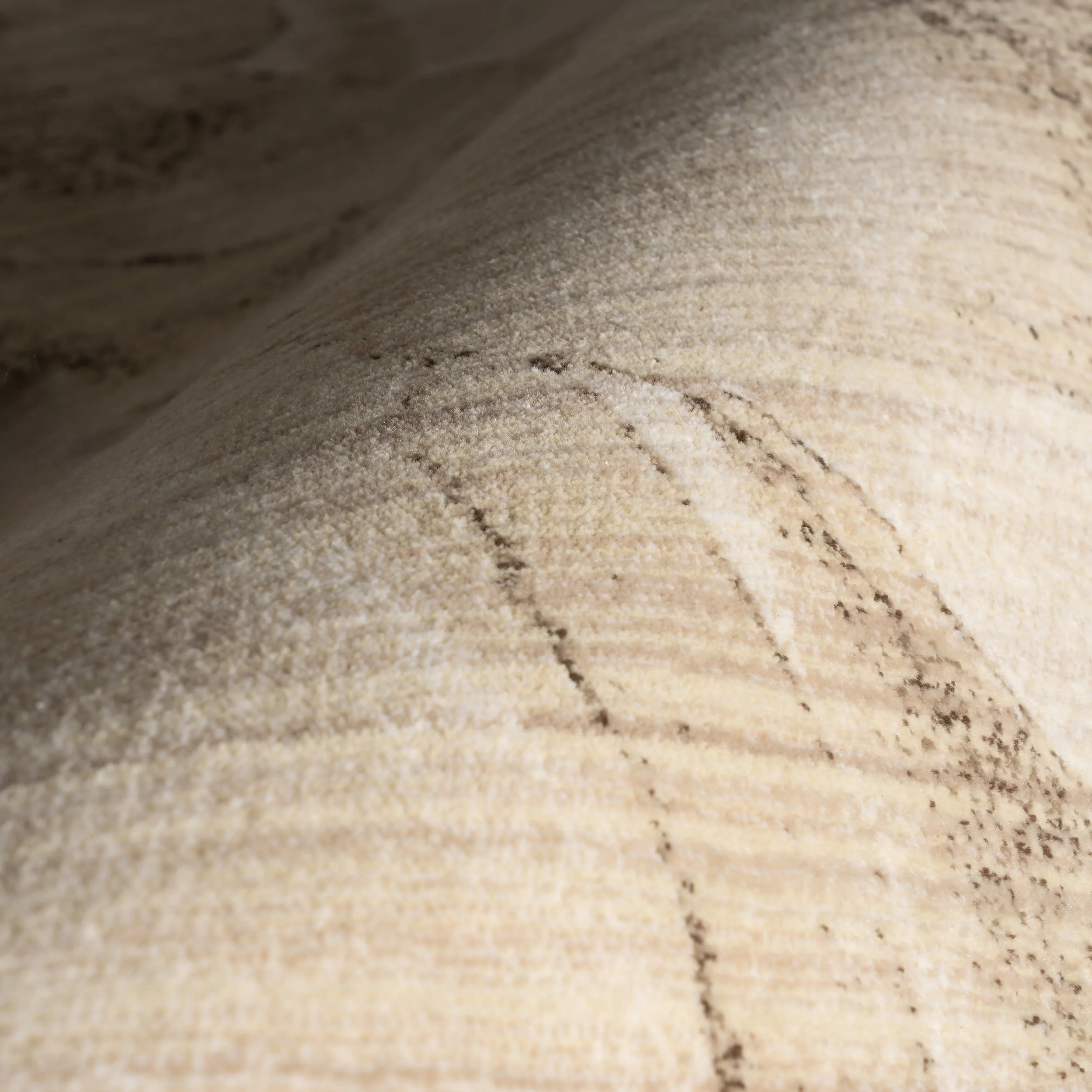 Luniva Plush Abstract Area Rug | Beige - Image 3