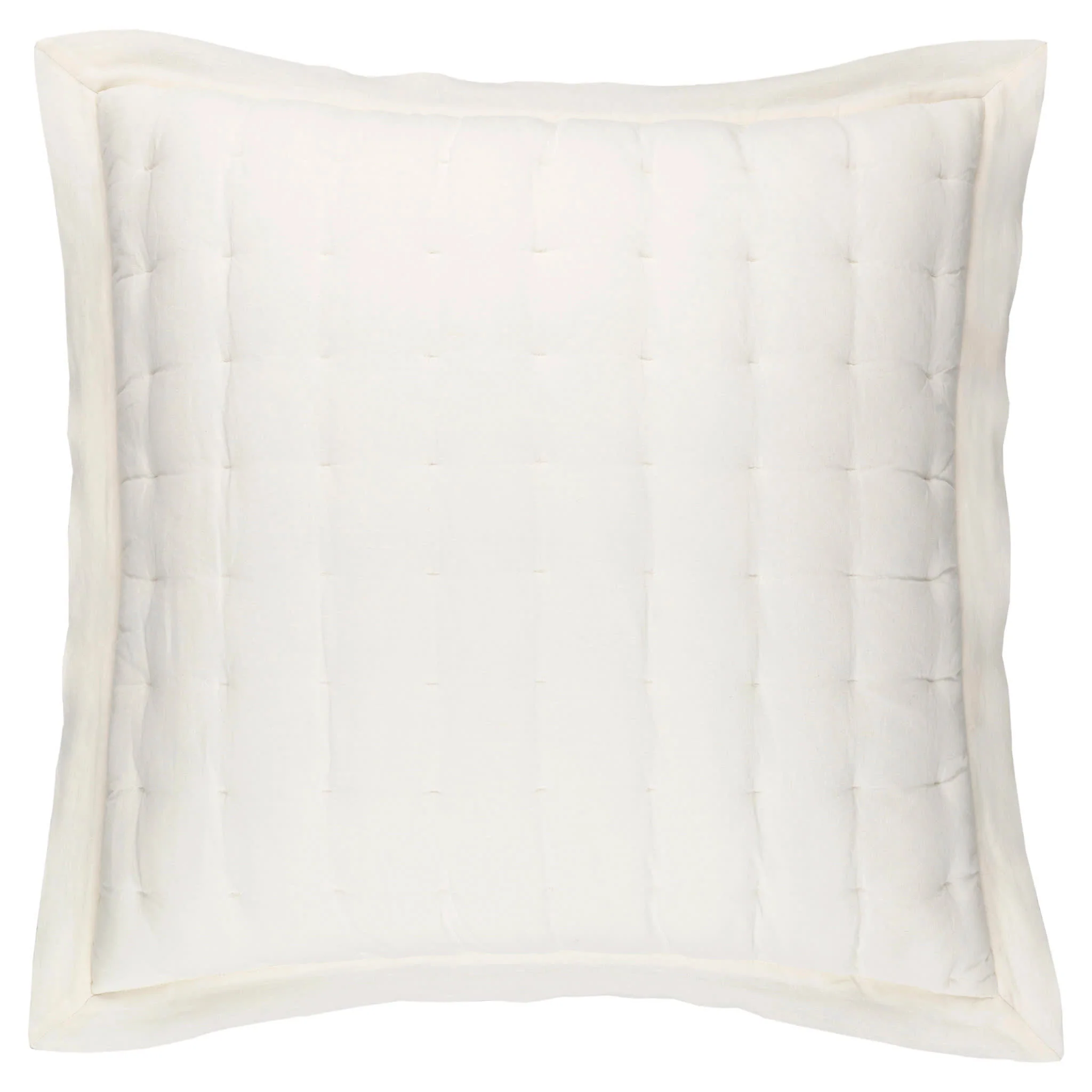 Lush Linen Puff Sham | Ivory