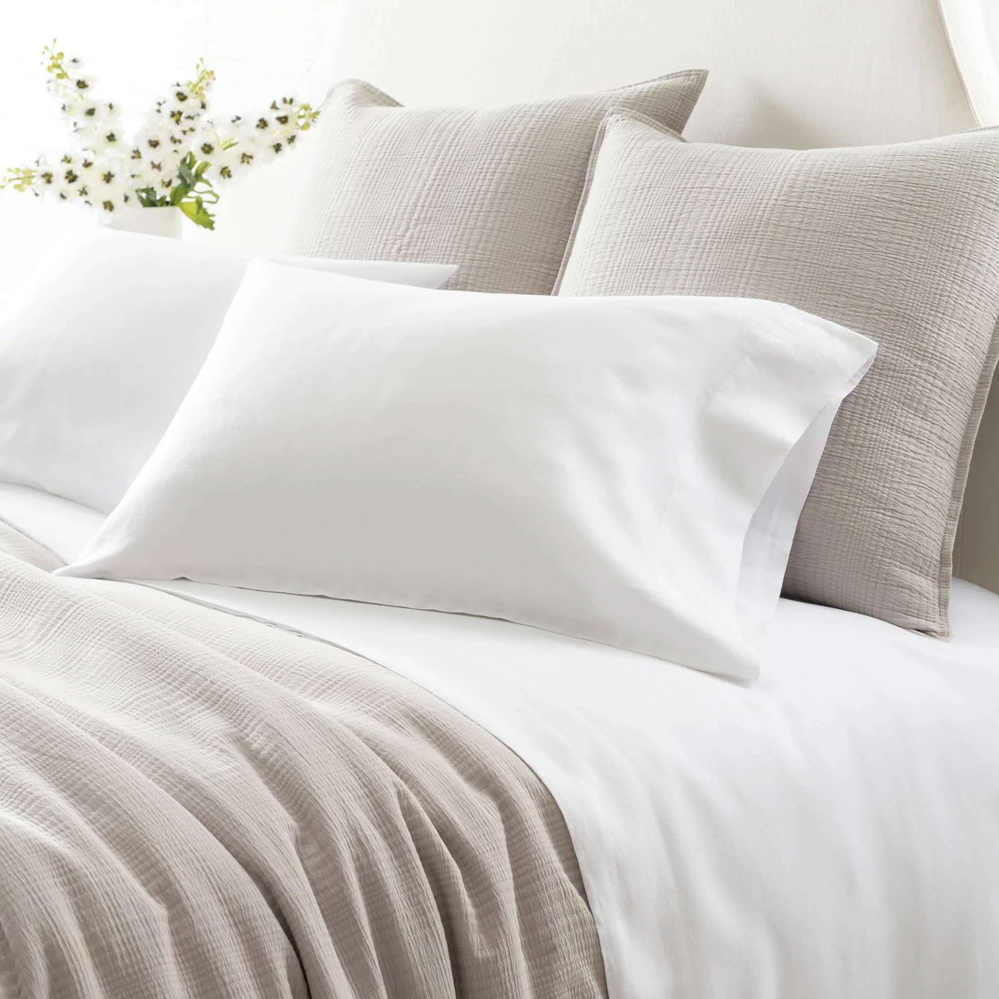 Lush Linen Pillowcases | White - Image 3