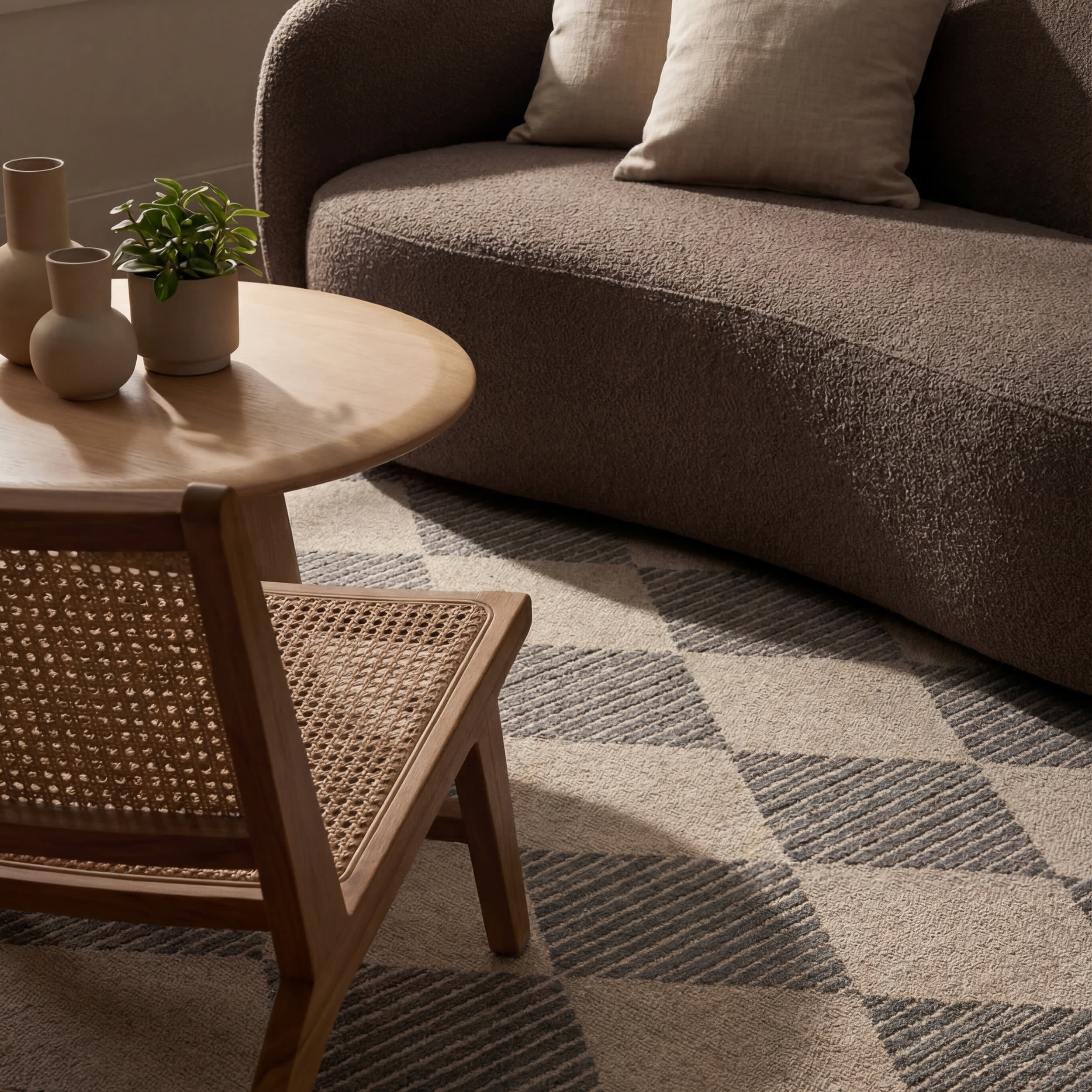 Luzia Vintage Washable Rug | Grey - Image 5