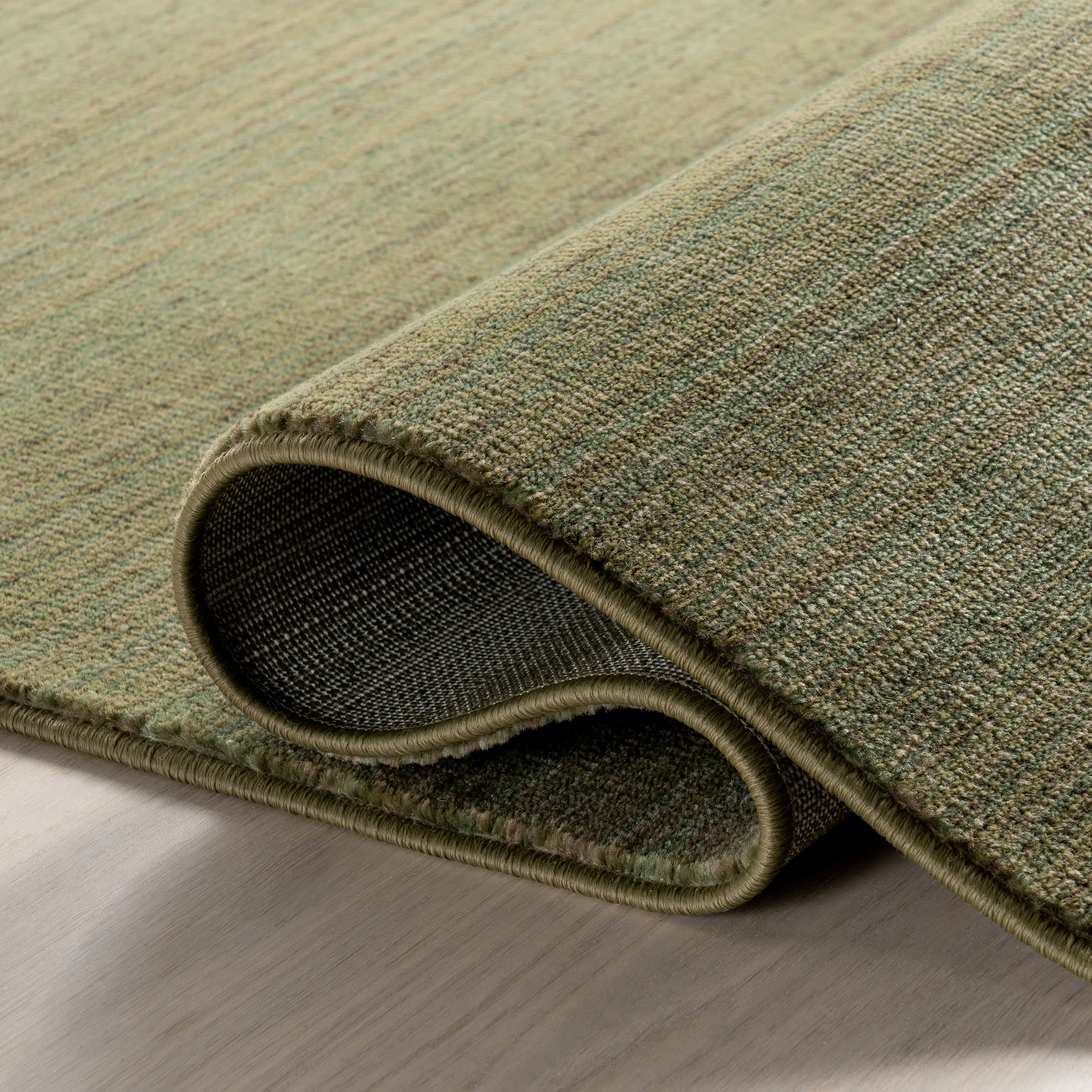 Lylah Solid Fringed Rug | Dark Sage - Image 9