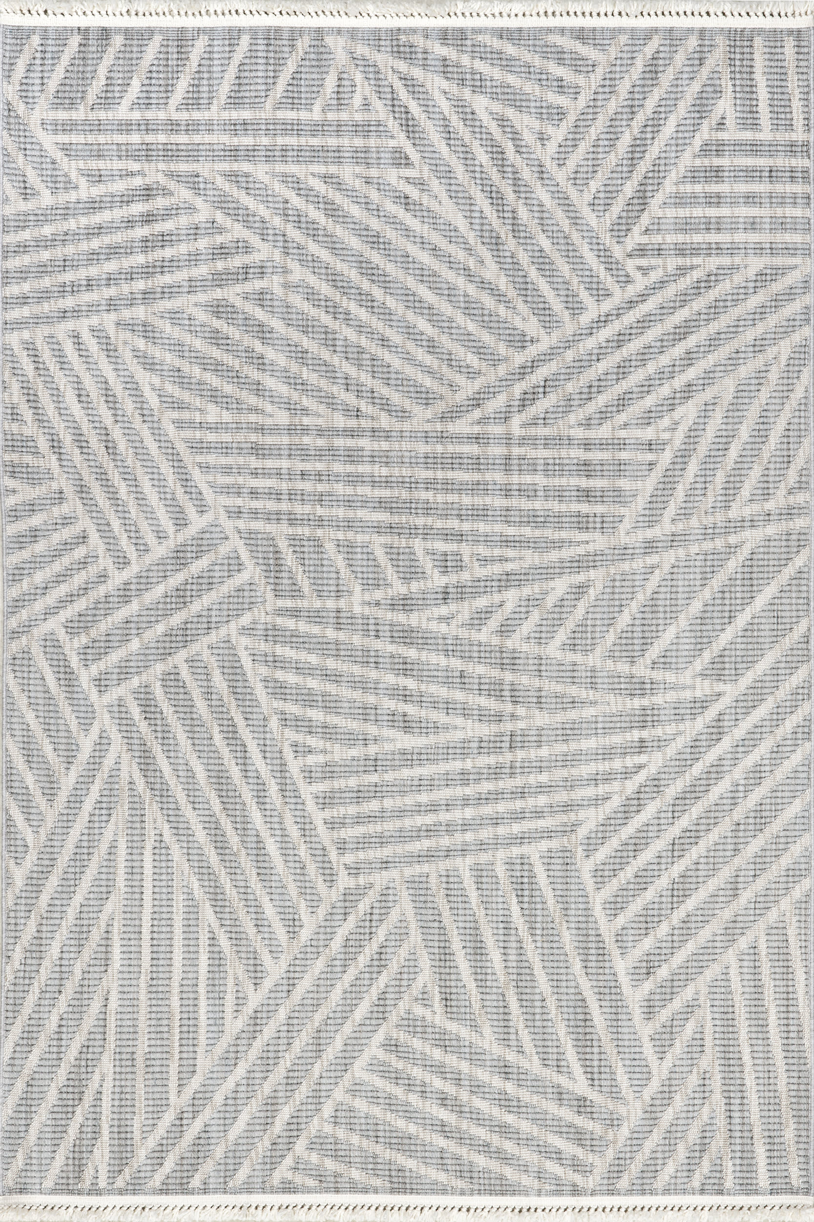 Lynette Running Lines Geometric Rug | Light Blue