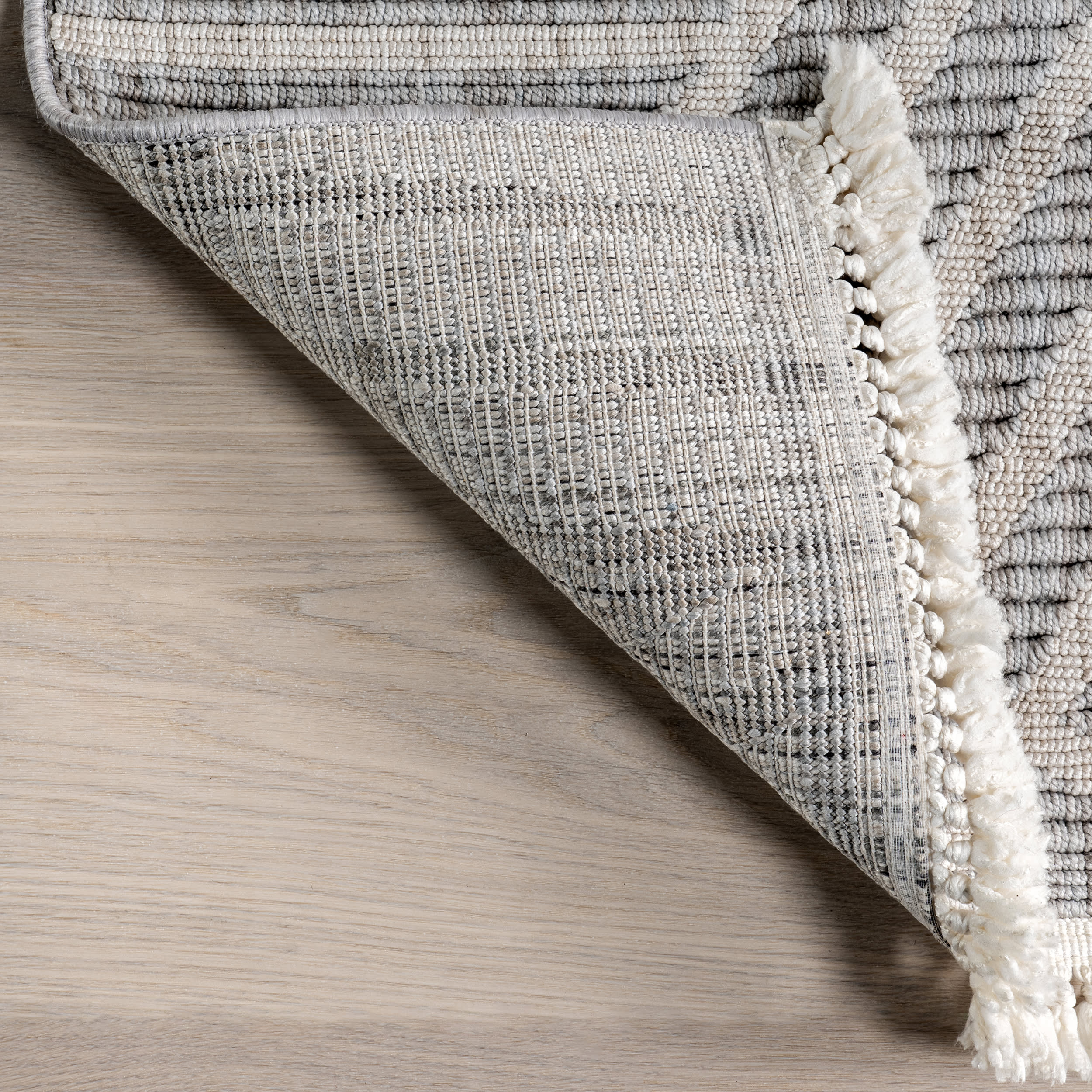 Lynette Running Lines Geometric Rug | Light Blue - Image 6