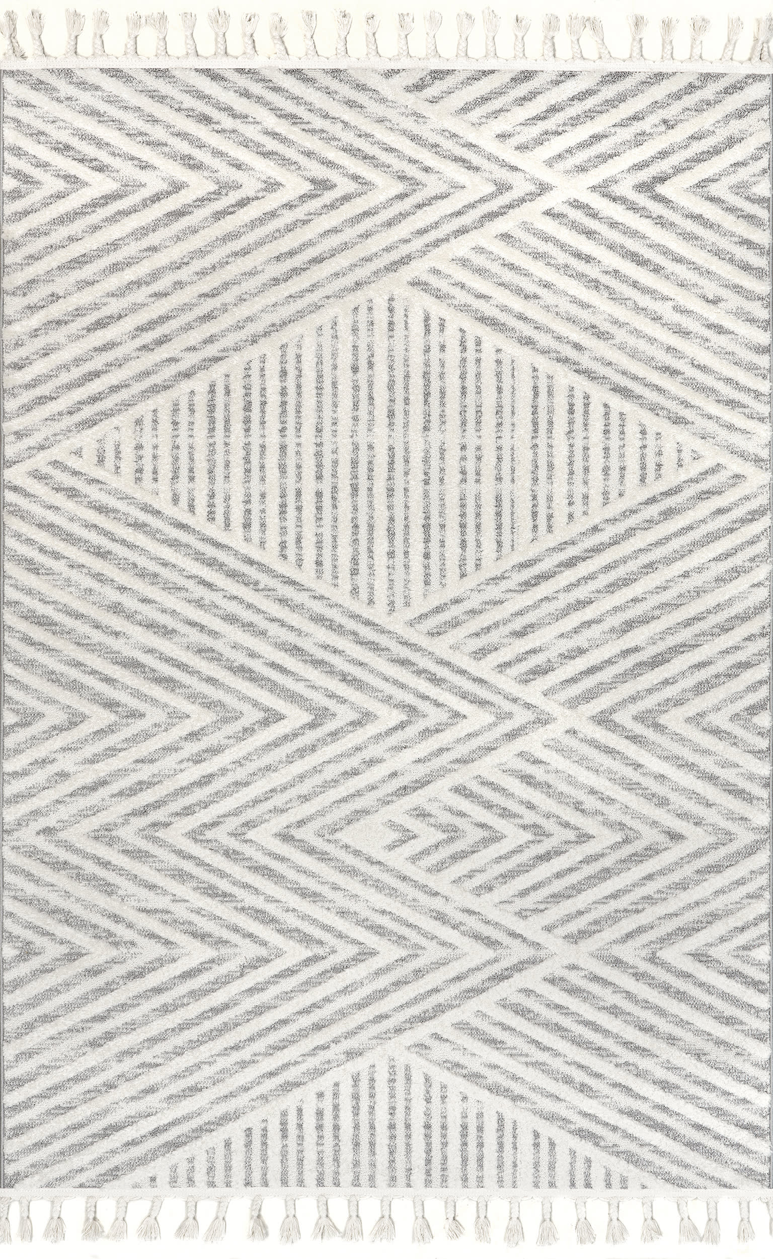 Lynn Textured Striped Rug | Beige