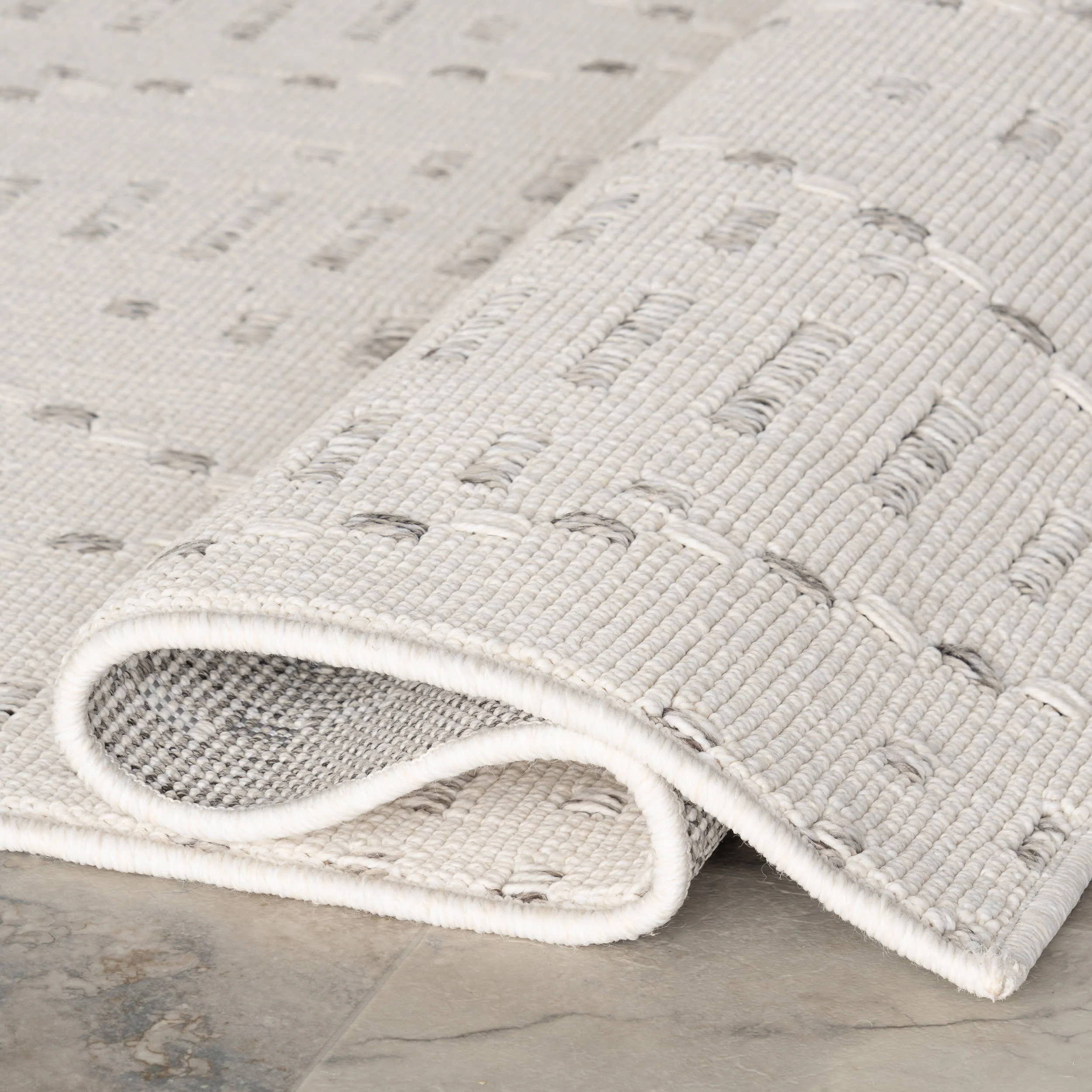 Maci Shaded Trellis Indoor/Outdoor Rug | Cream - Image 10